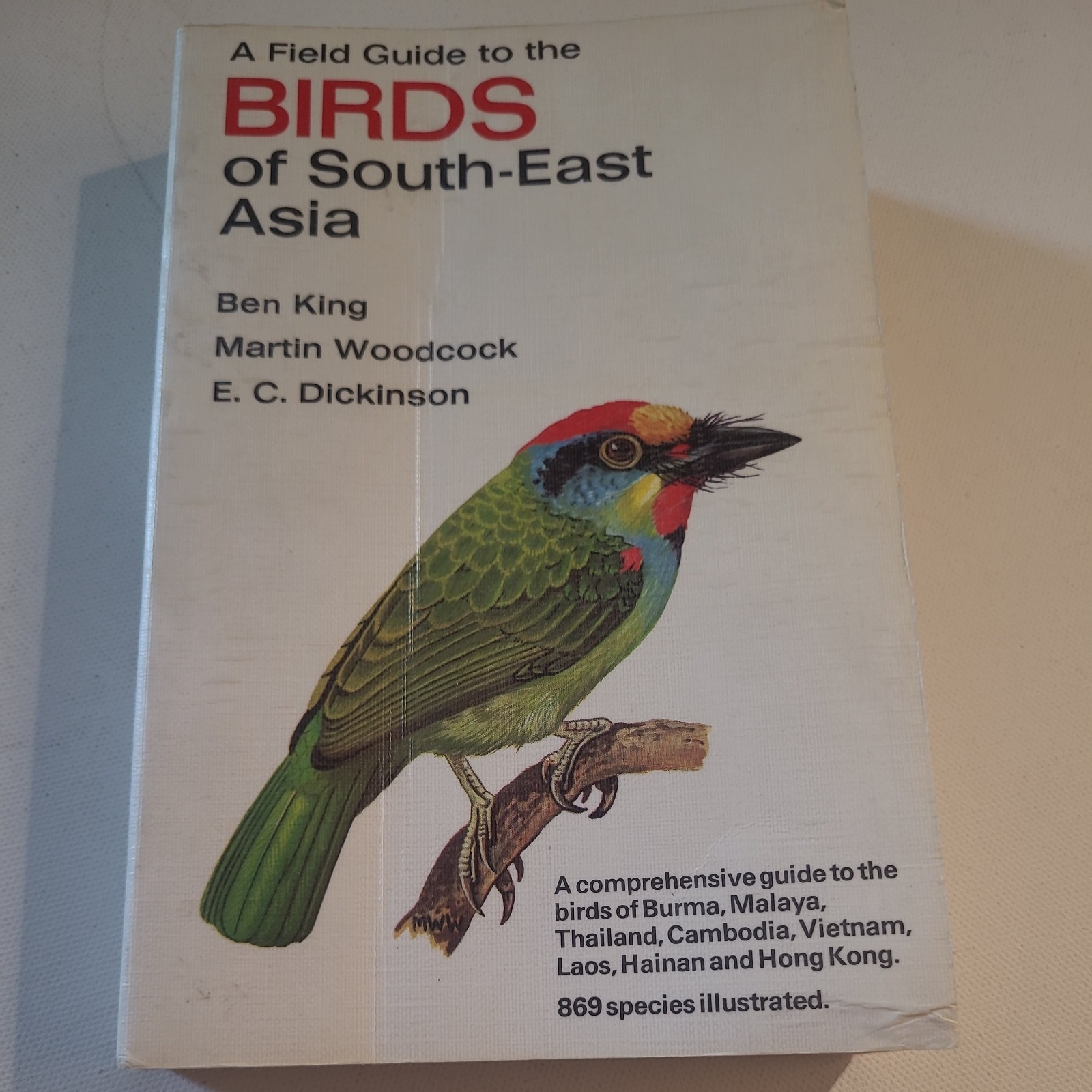 Field Guide Birds South-East Asia 869 Species Book Collins printed in HONG KONG