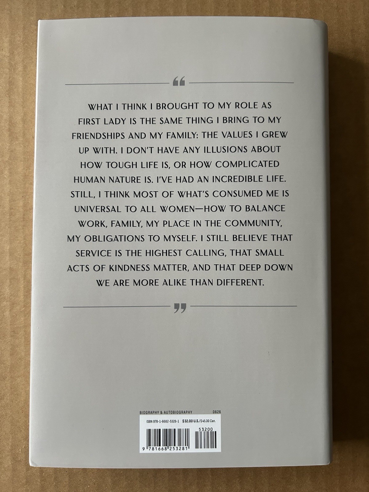 AUTOGRAPHED SIGNED View from the East Wing Jill Biden President Joe Biden’s Wife