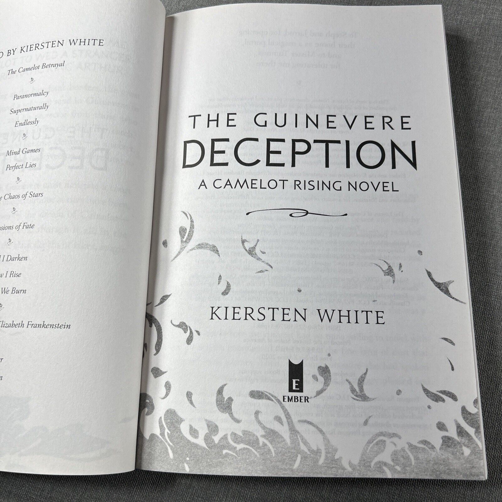 Kiersten White 2 Trade Paperback Book Lot Guinevere Deception & Bean Stalker