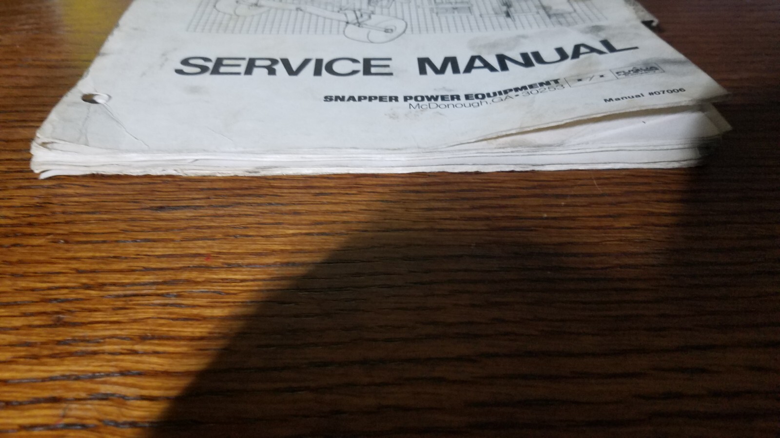 SNAPPER LT SERIES TRACTOR SERVICE MANUAL FOR MODELS FROM THE 1980’S—80 PAGES