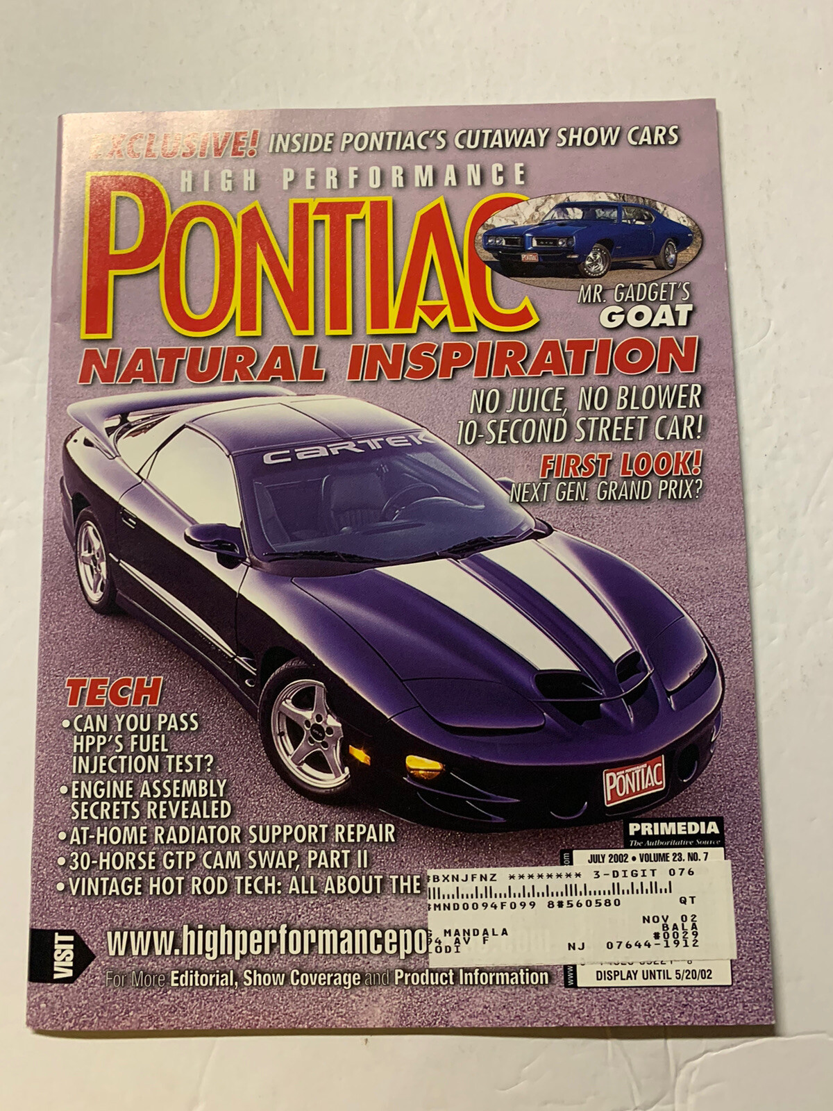 Pontiac MAGAZINE 2002… 12 In Total Near Mint-Mint None Finer
