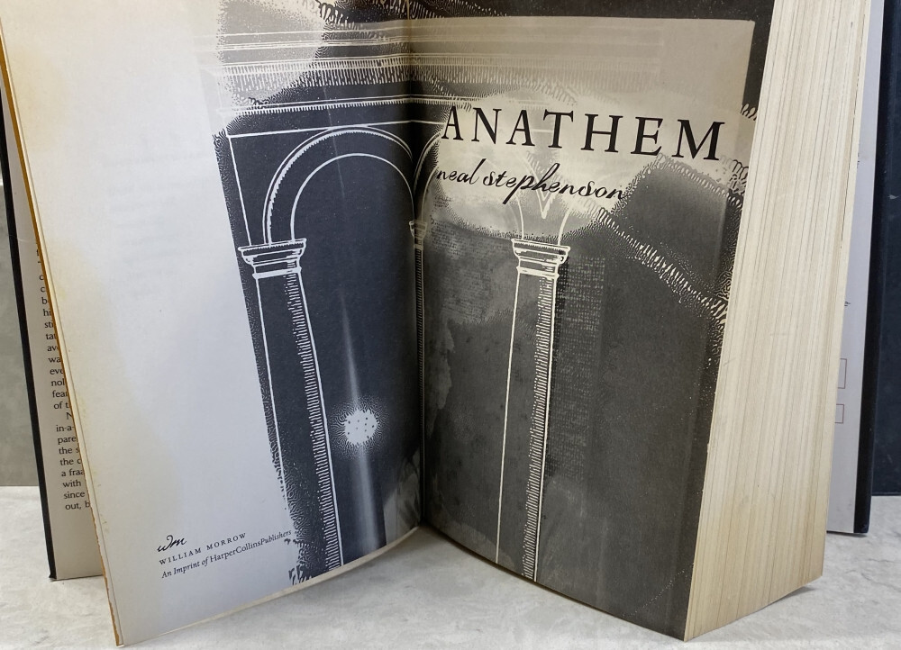 2 bk lot by Neal Stephenson: The Confusion, and Anathem (Hardcover 1st Editions)