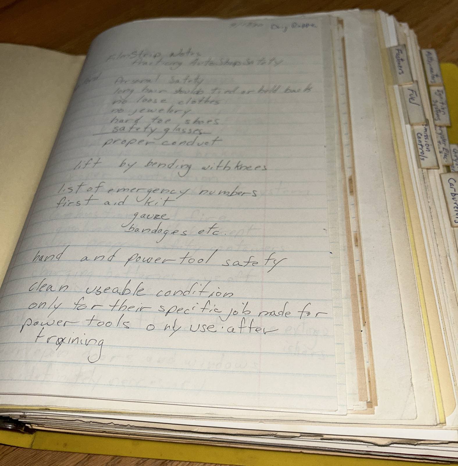 1980 LANE TECH, AUTO SHOP Massive Project Book (7 lbs) CLASS NOTES / BROCHURES