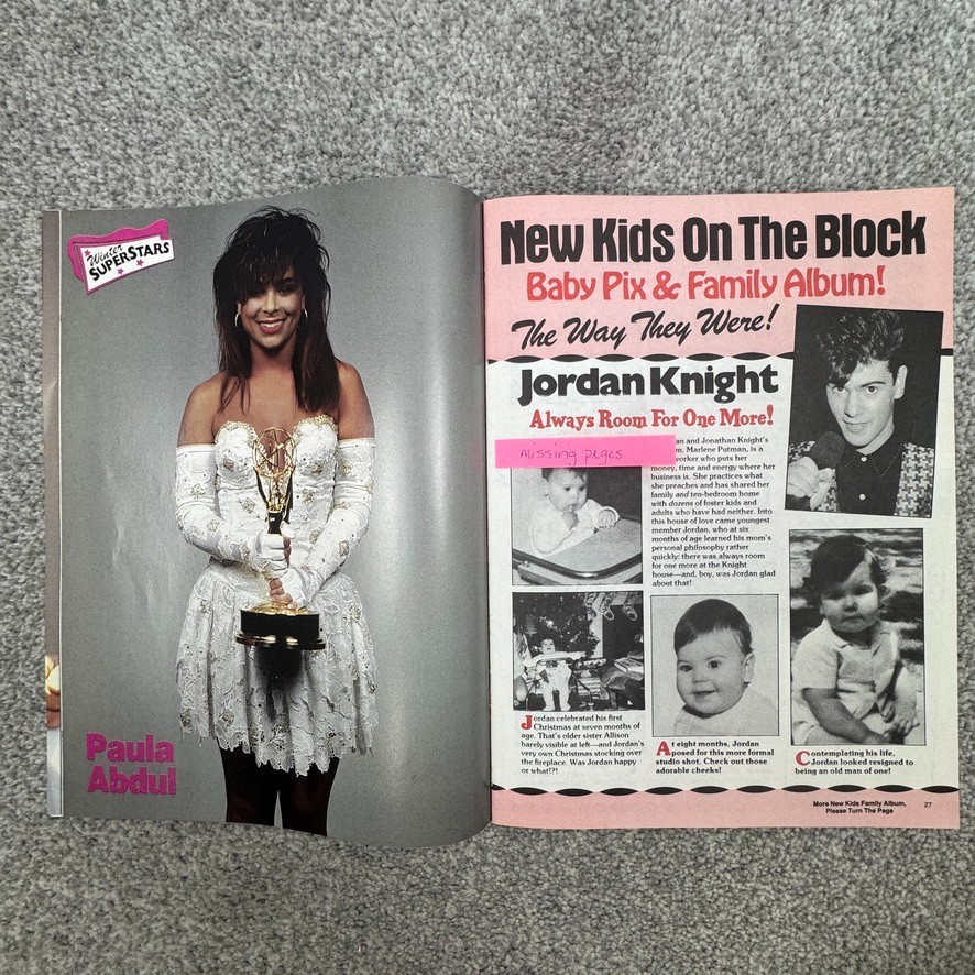 Superstars Magazines Fall 1989 & Winter 1989-90 NKOTB Haim Gibson Depp & Savage