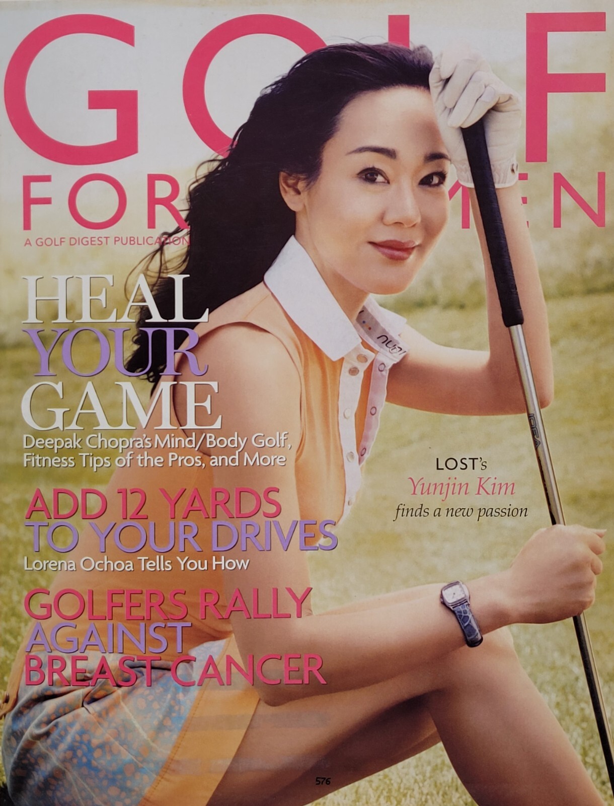 YUNJIN KIM “LOST” September / October 2006 GOLF FOR WOMEN Magazine