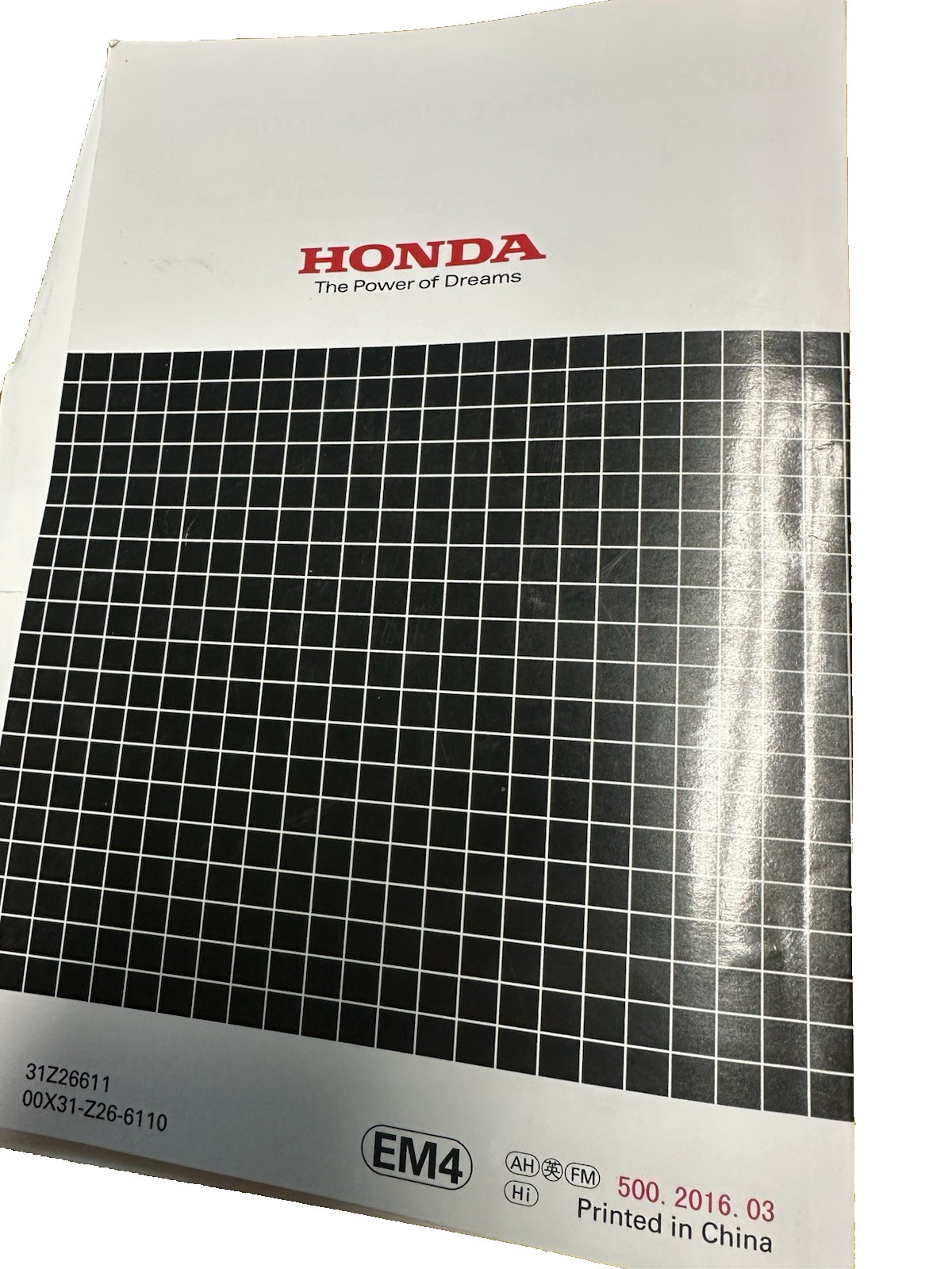 OEM HONDA EB10000 GENERATOR OWNERS MANUAL