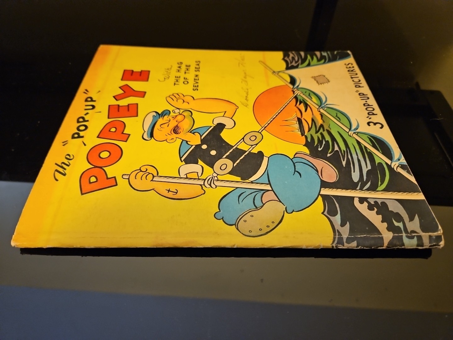 The Pop-Up Popeye with the Hag of the Seven Seas 1935 HC Damaged Read Desc