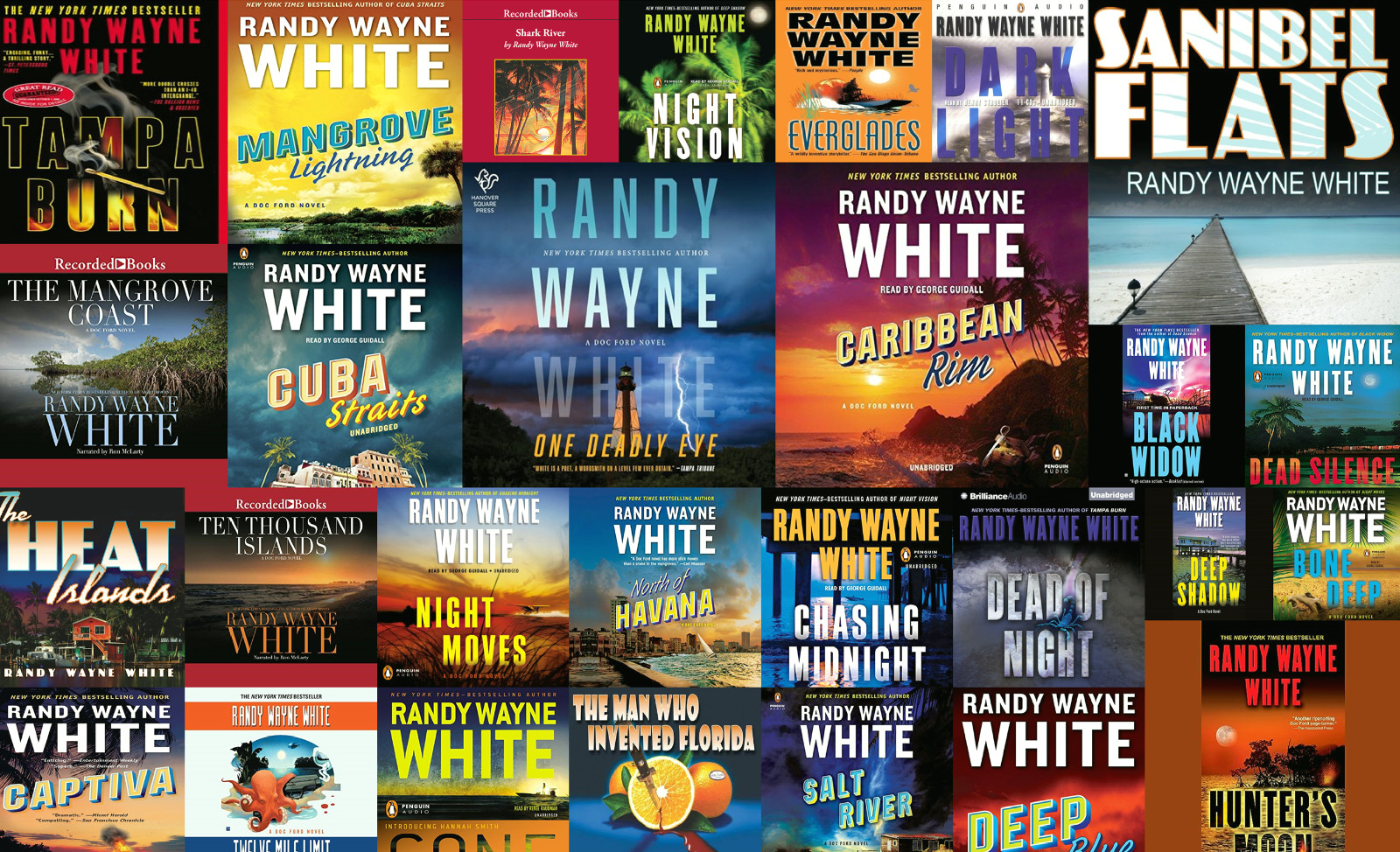 Randy Wayne White – Doc Ford Audiobook Series (27 Titles on USB or DVD )