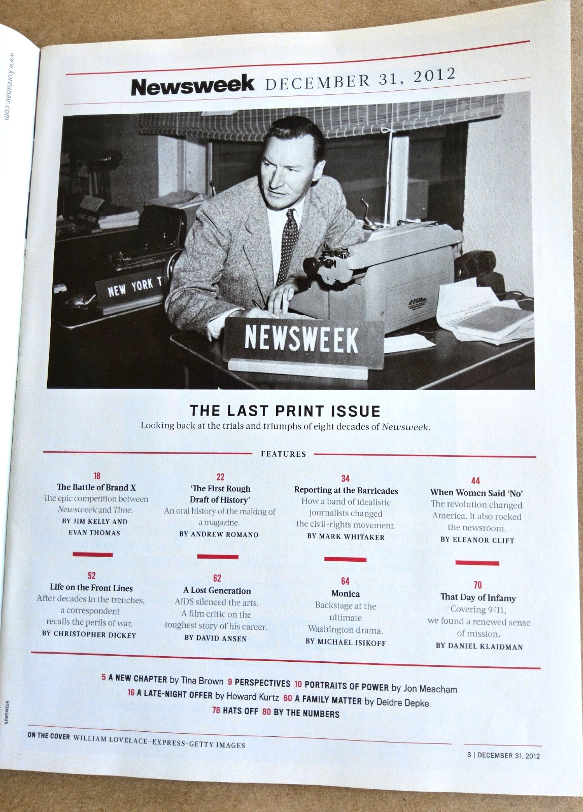Newsweek magazine #LASTPRINTISSUE December 31, 2012 Unread