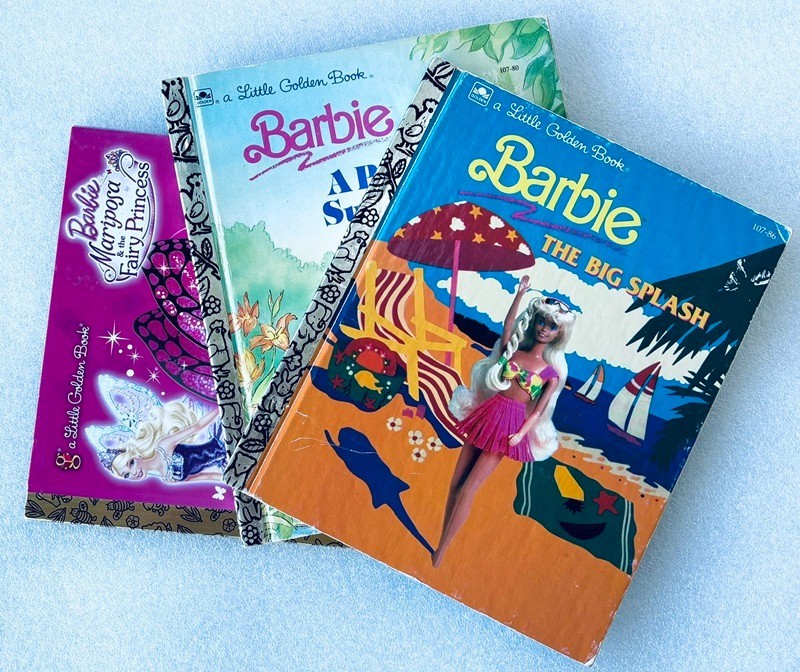 Little Golden Book Lot (3 Books) – Barbie (1990, 1992, 2013 – Fairy Princess)