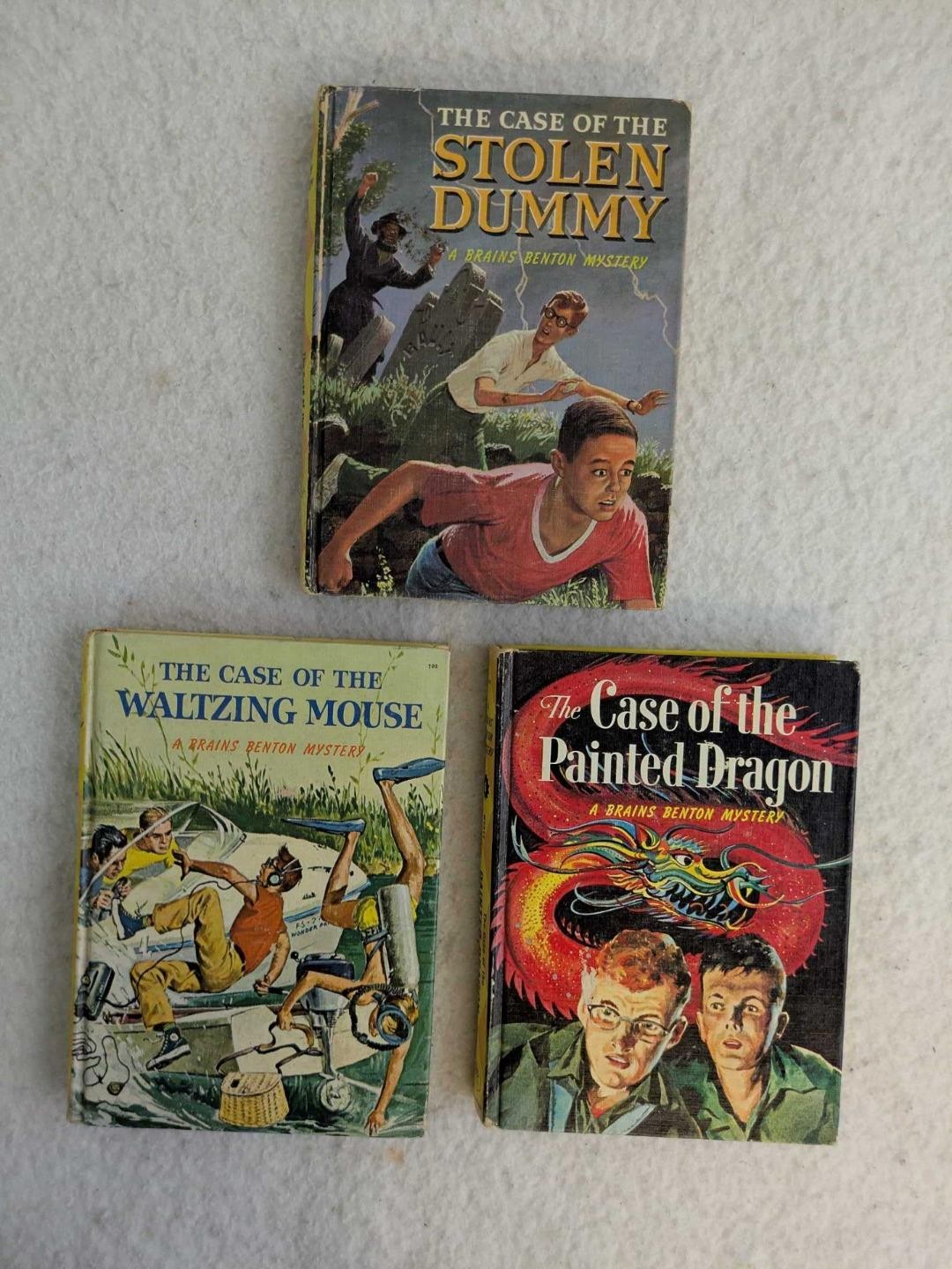 Lot of 3 George Wyatt BRAINS BENTON MYSTERIES #3,5,6 Whitman Publishing Co.