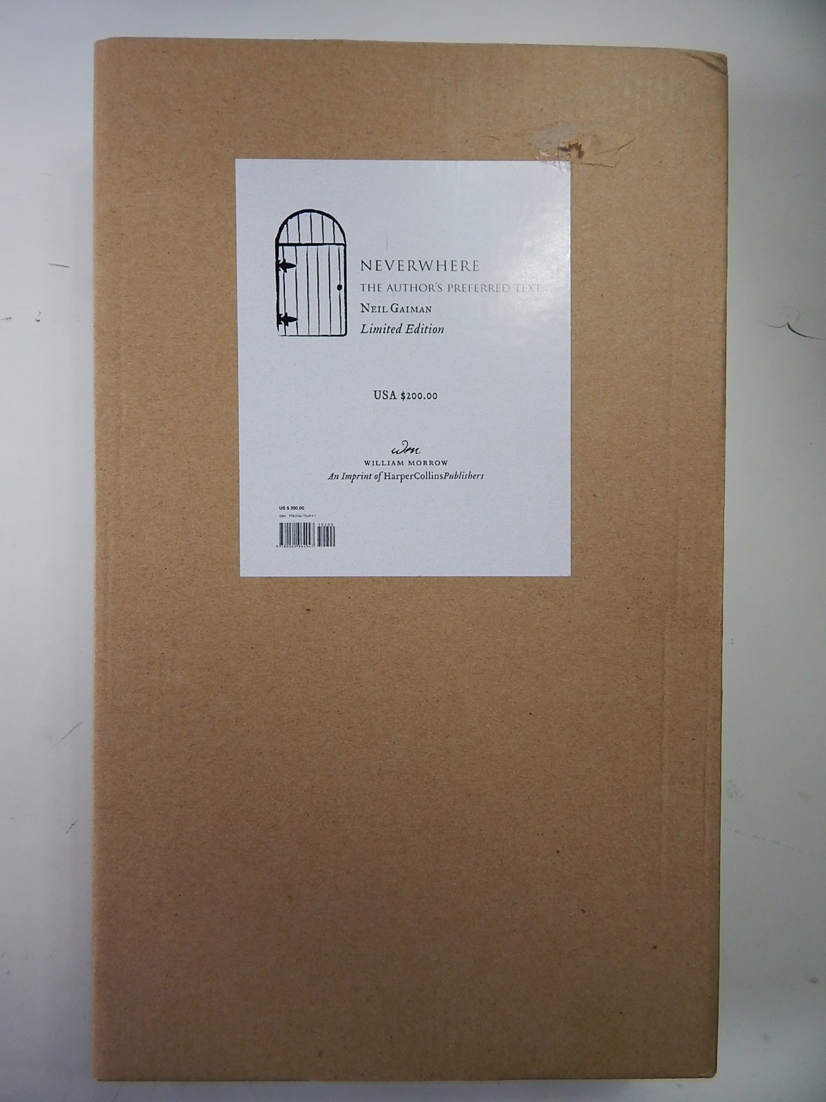 SIGNED: Neverwhere by Neil Gaiman The Author’s Preferred Text Ltd Ed/1st Ed #944