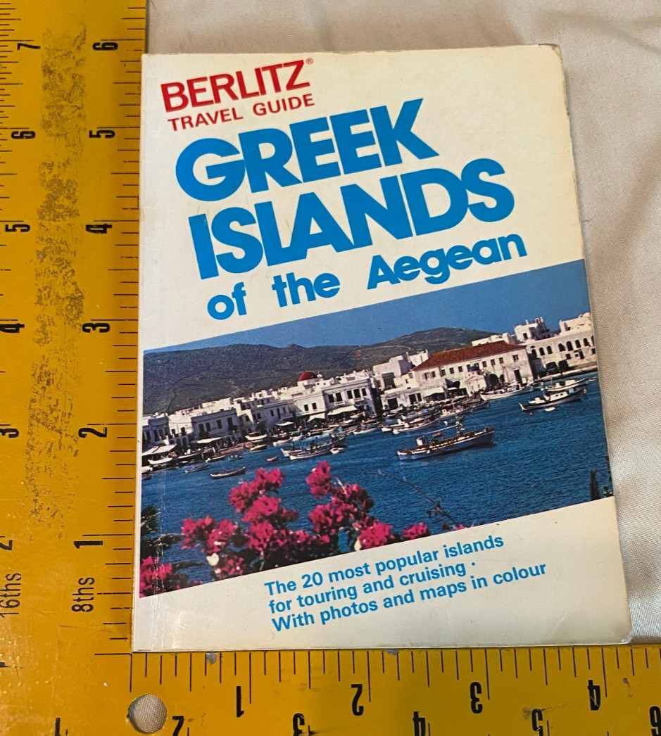 Berlitz Travel Guide Greek Islands & Aegean Paperback Book 128 Pages 1982