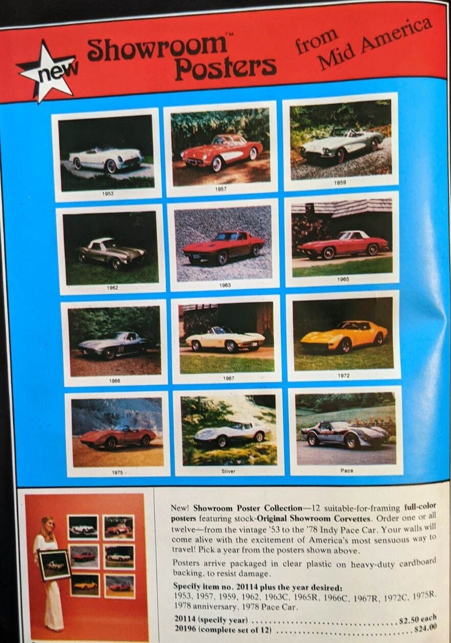 Mid America Effingham IL Corvette Catalog #188 1980 80 pages Fun Photos
