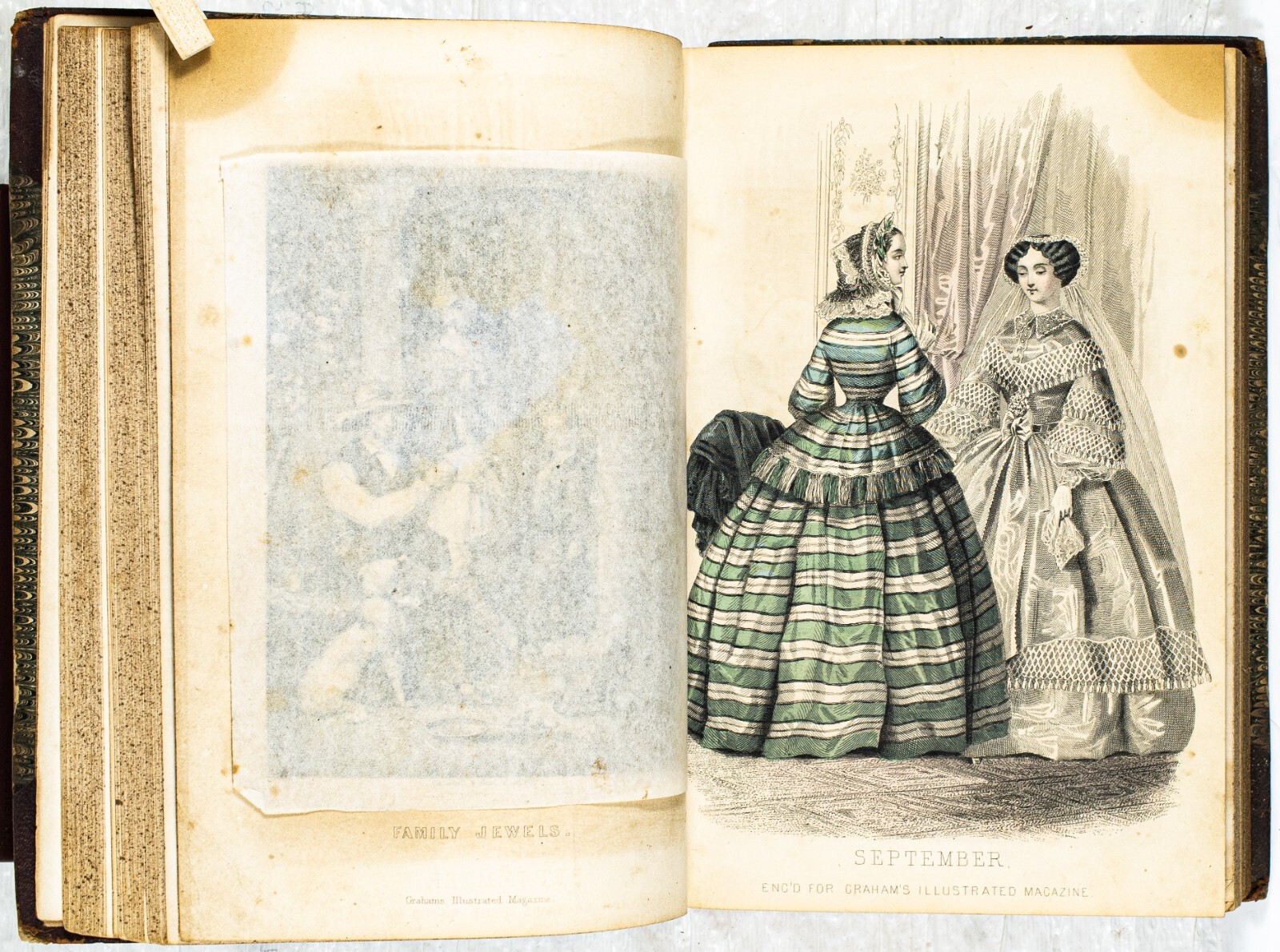 1857 GRAHAM’S ILLUSTRATED MAGAZINE JULY-DECEMBER 6 COLOR PLATES 28 ENGRAV Read