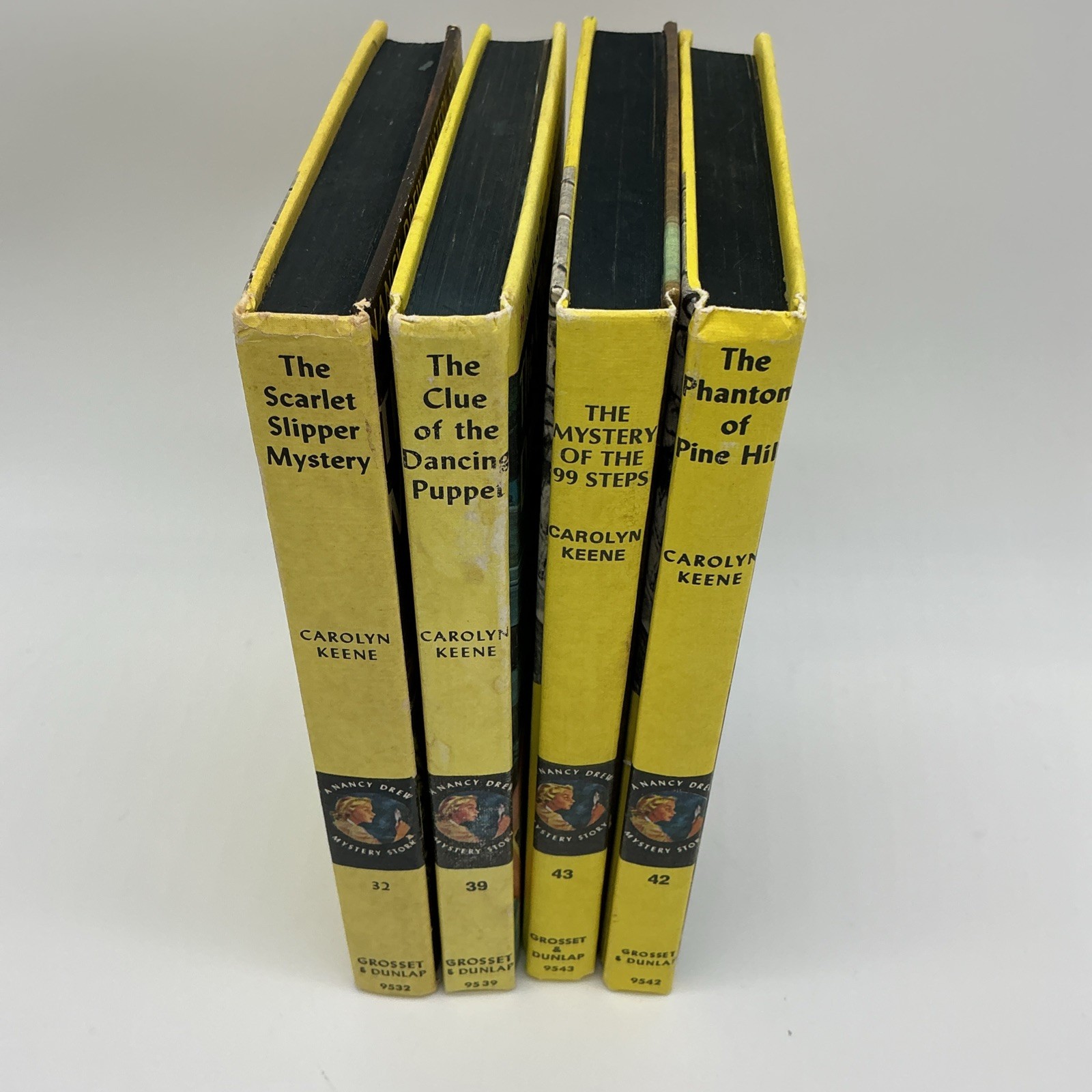 Nancy Drew Mystery Stories Lot of 4 by Carolyn Keene Vintage HC #32, 39, 42, 43