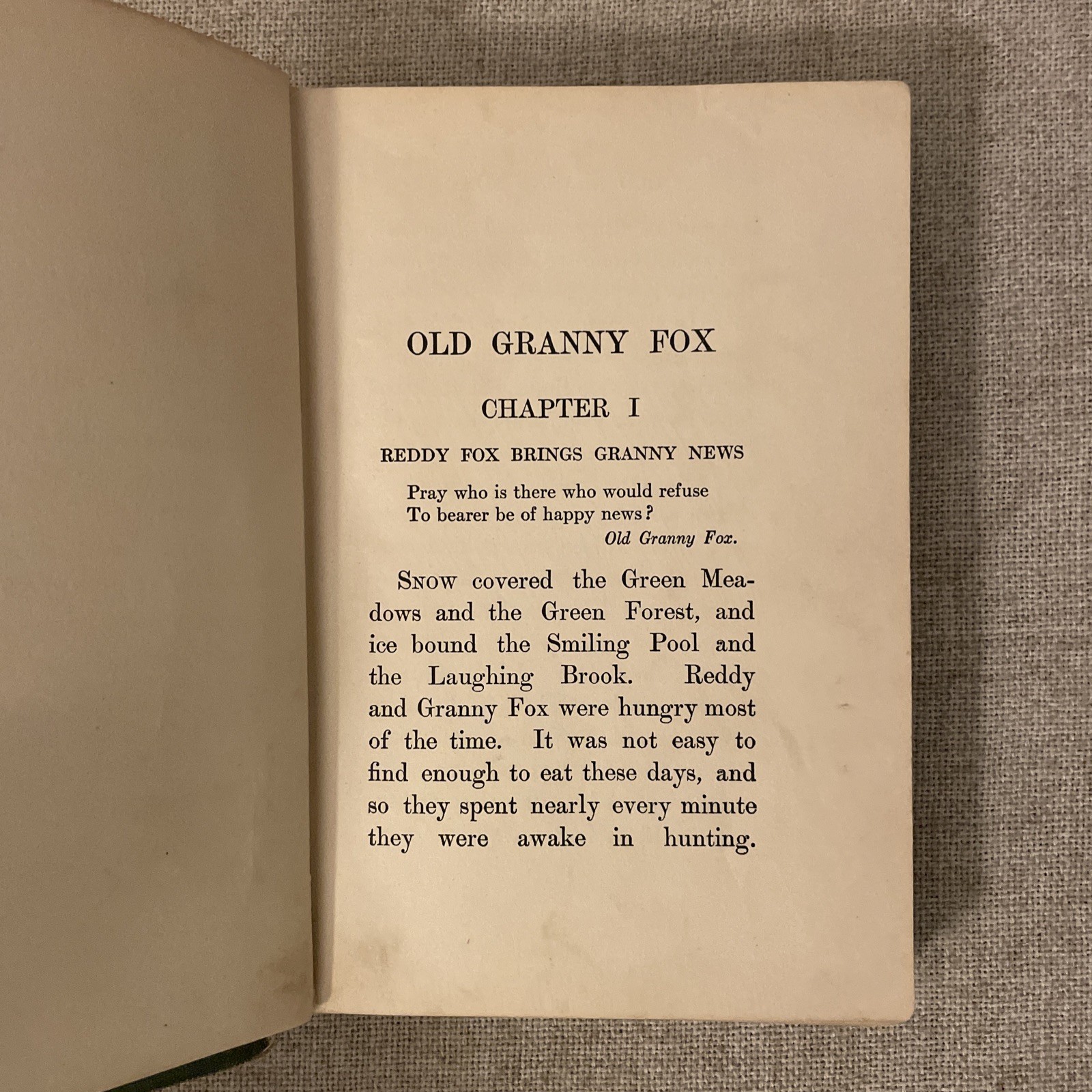 Old Granny Fox By Thornton W. Burgess 1920 HC SIGNED First Edition