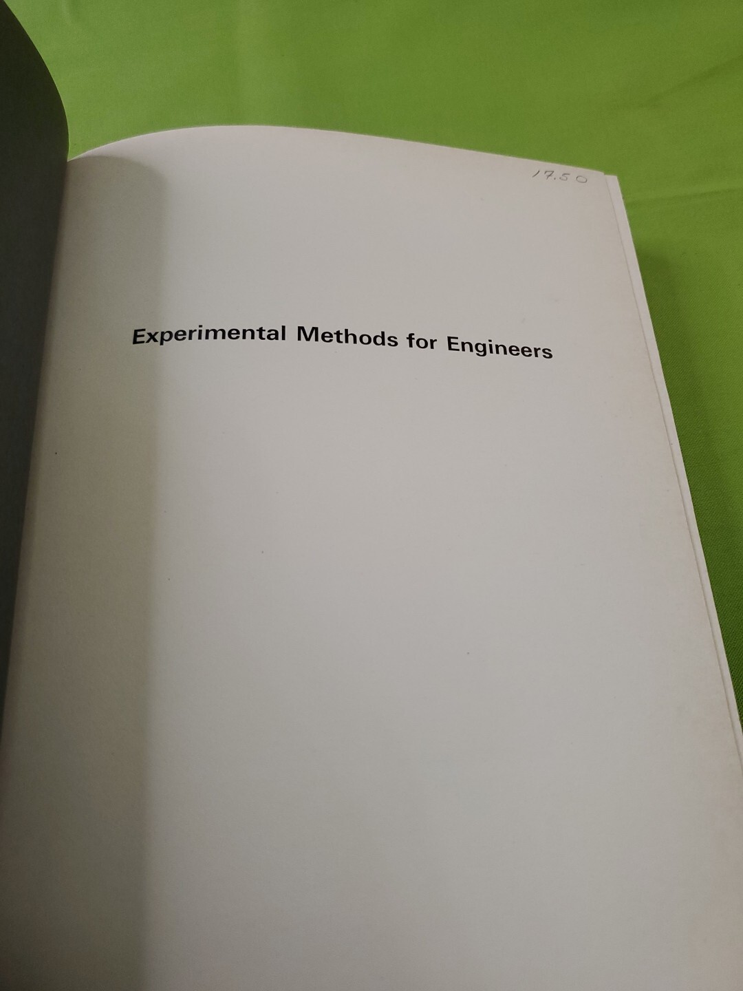 Experimental Methods for Engineers 2nd Edition Holman Mcgraw Hill 1971
