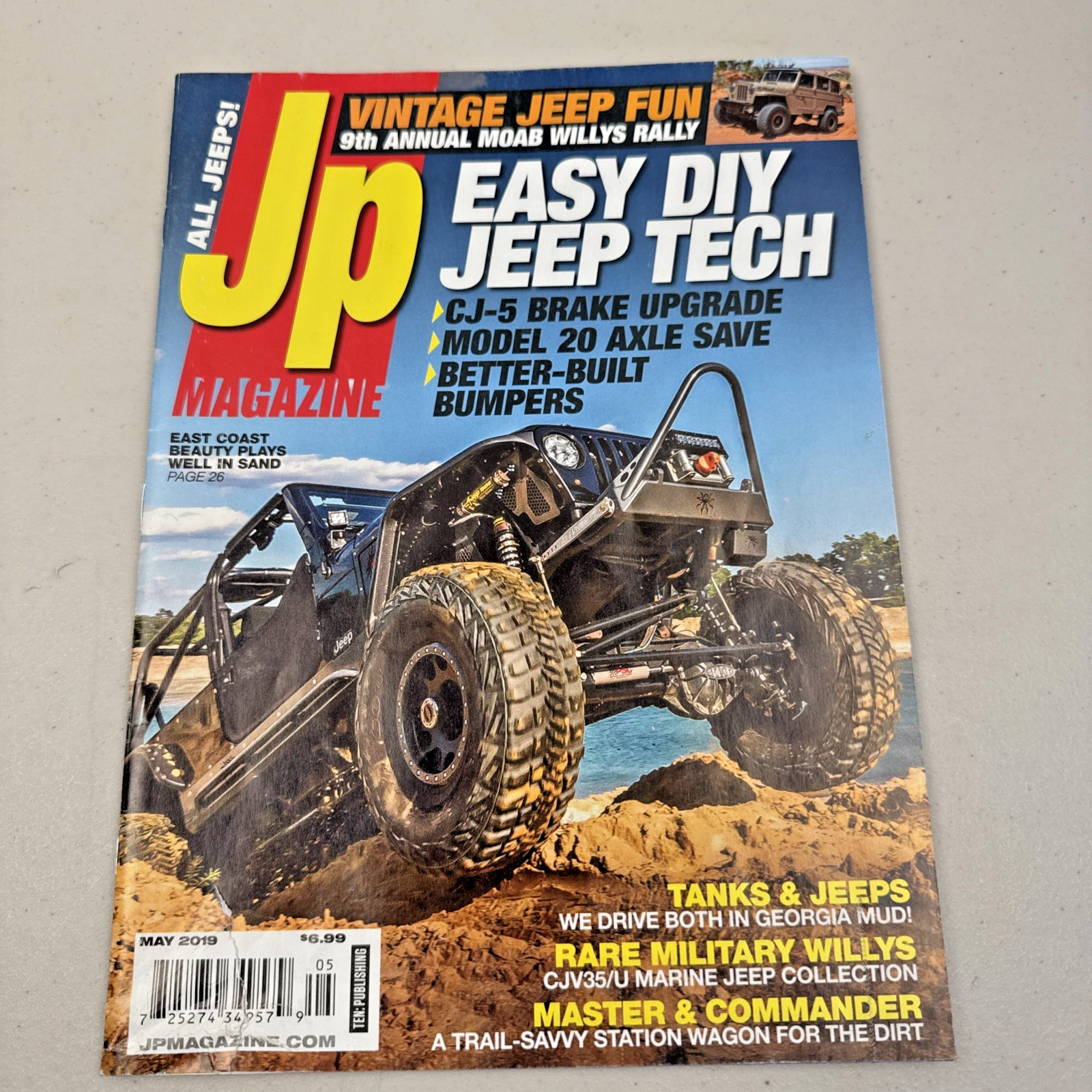 JP Magazine May 2019 Easy DYI Jeep Tech, Vintage Jeep Fun, Rare Military Willys!