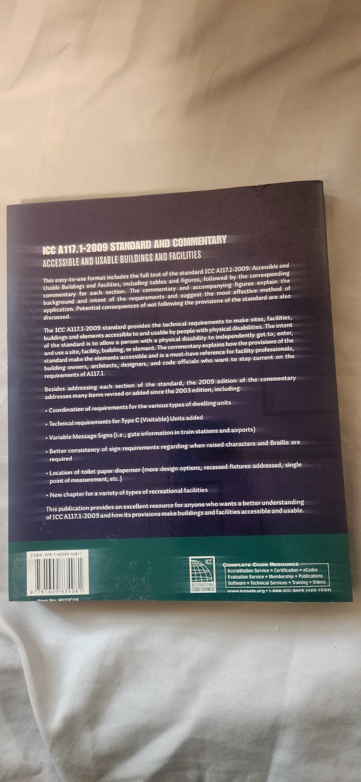 ICC A117.1-2009 Standard and Commentary : Accessible and Usable Buildings and…
