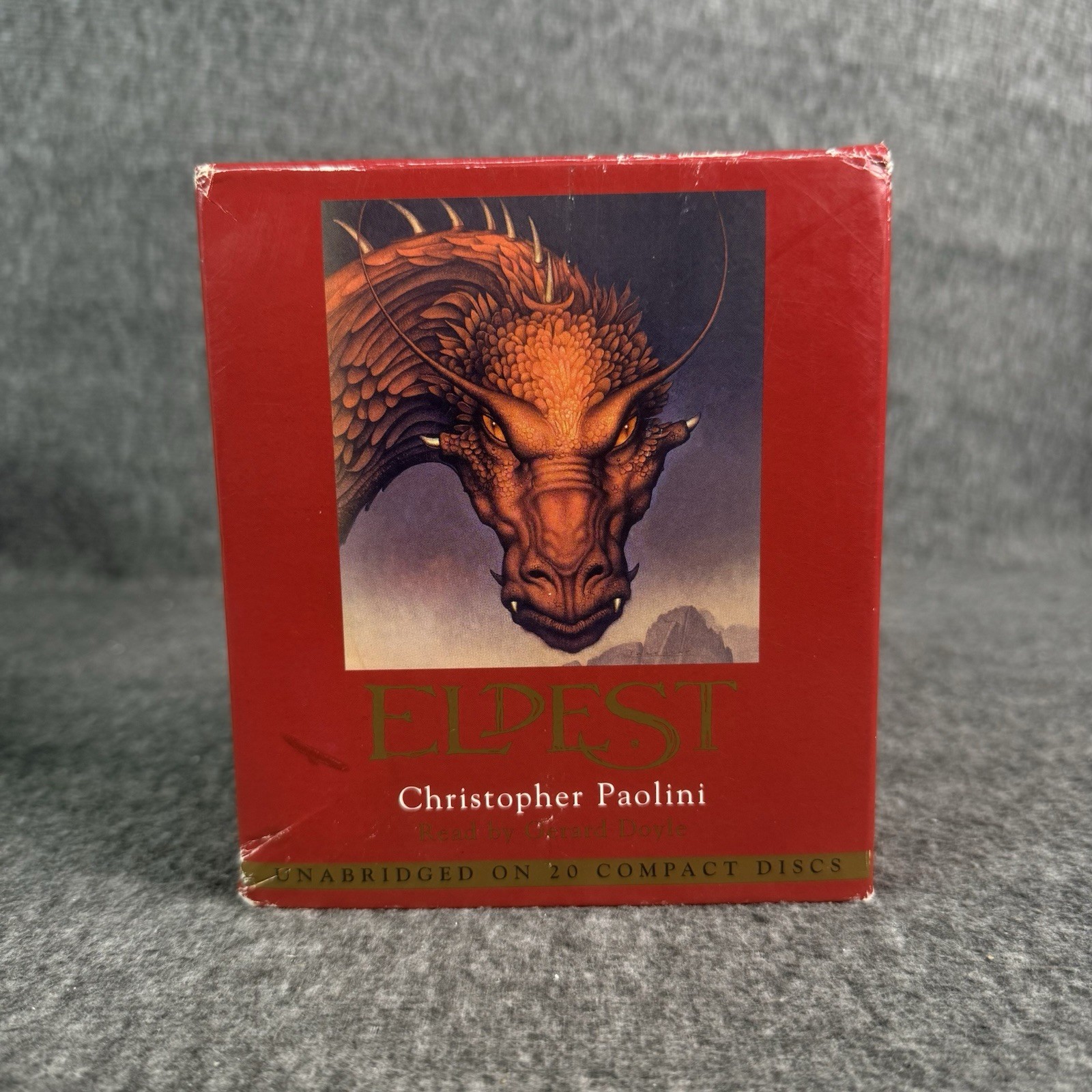 Christopher Paolini Inheritance Cycle HC Set 4 Books + Eldest Audiobook 20 CDs