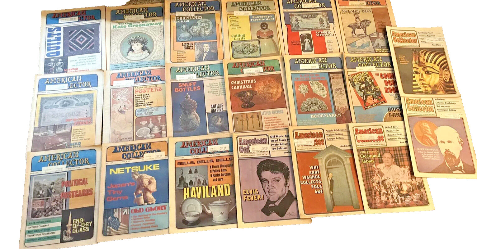 LOT Of 20 “American Collector” Magazines 1976-77 Occupied Japan Carnival Glass