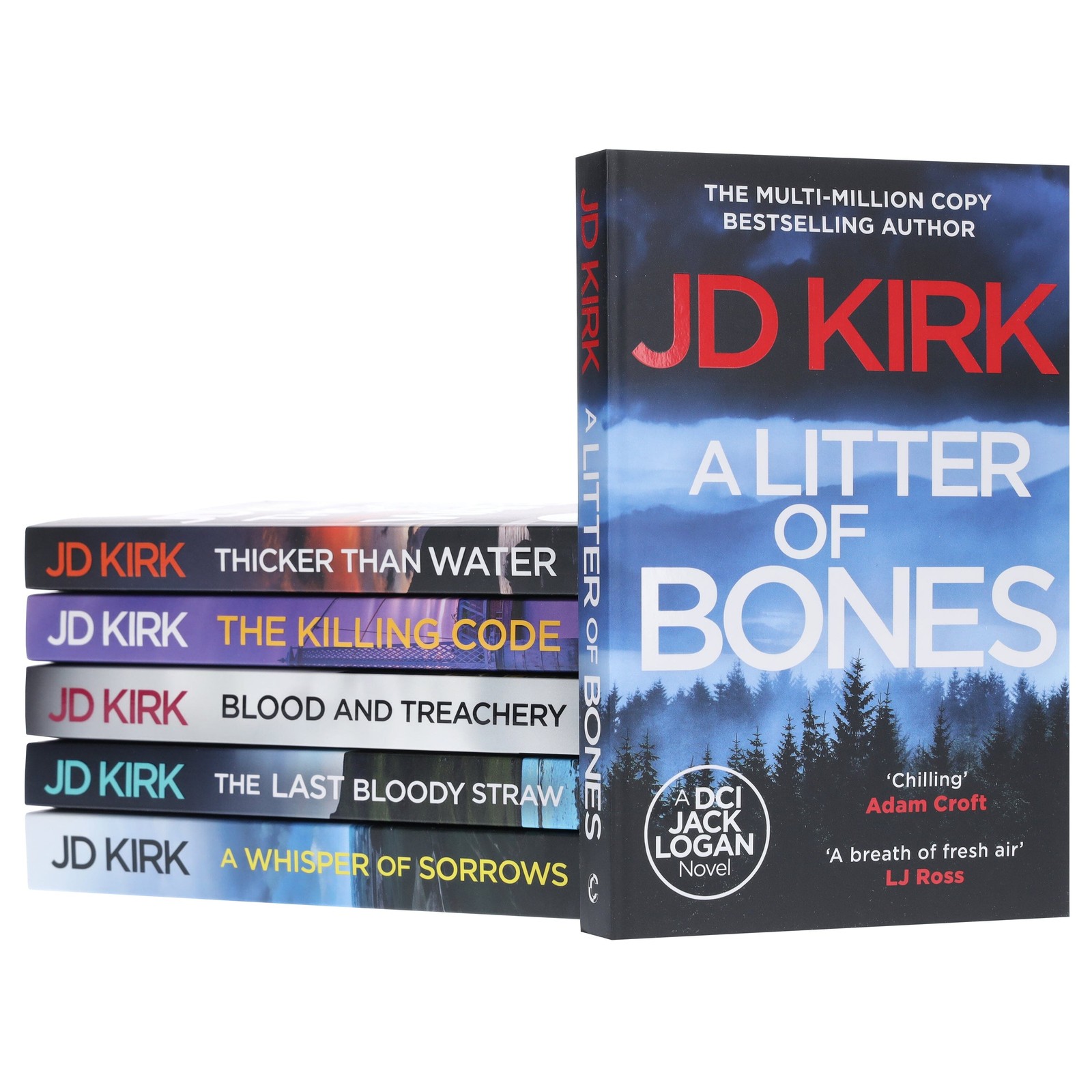 DCI Logan Crime Thrillers Series by JD Kirk 6 Books (Book 1-6) – PB