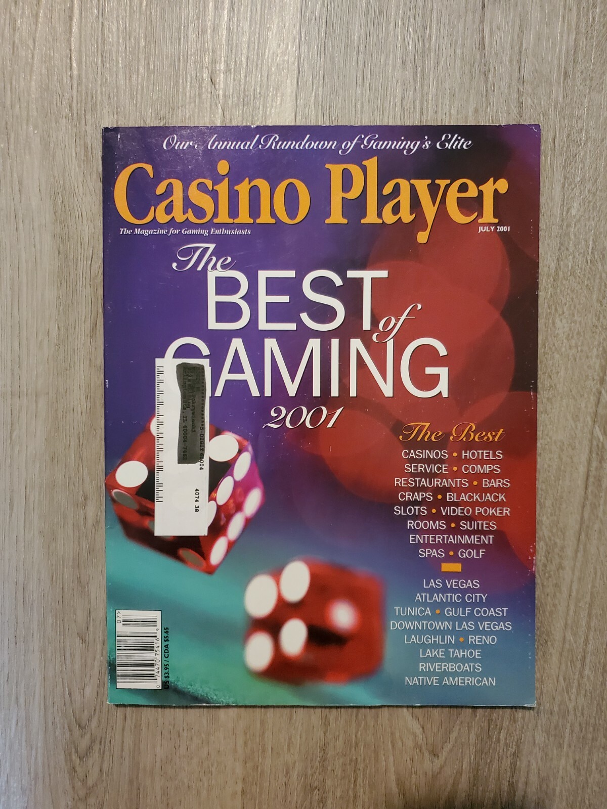 Casino Player Magazine July 2001 The Best of Gaming 2001 – 194 Pages