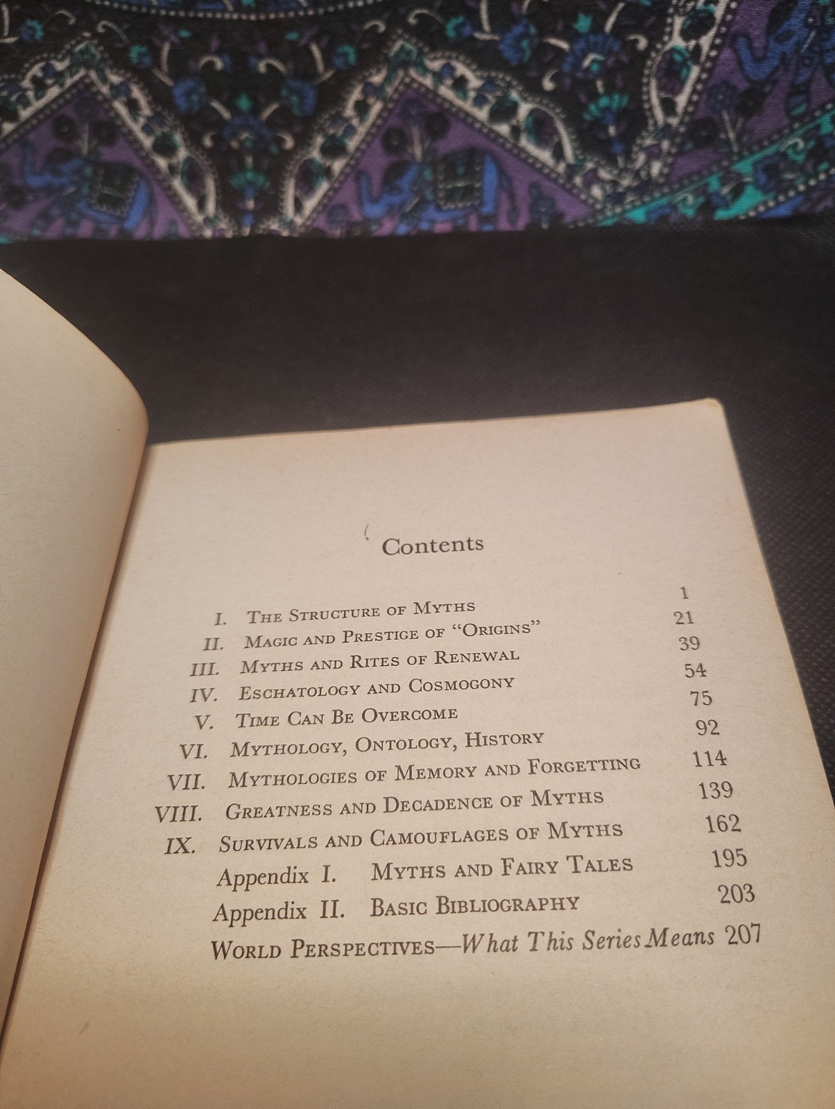 Myth and Reality Cosmos and History Mircea Eliade Myth and Meaning Levi-Strauss