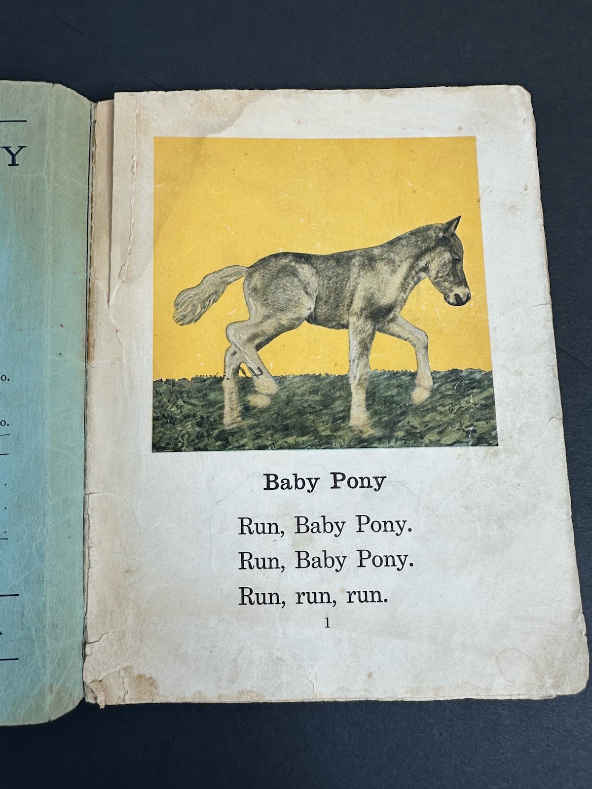 Vintage Real Life Readers Bob and Baby Pony Pre-Primer Complete Book 32 Pages
