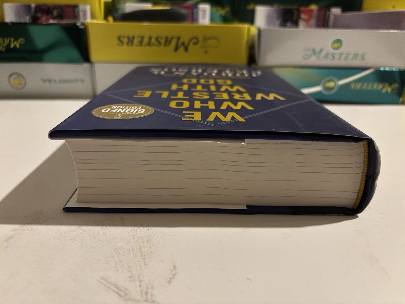 JORDAN B. PETERSON WE WHO WRESTLE GOD SIGNED AUTOGRAPH HC BOOK JSA COA CA44023