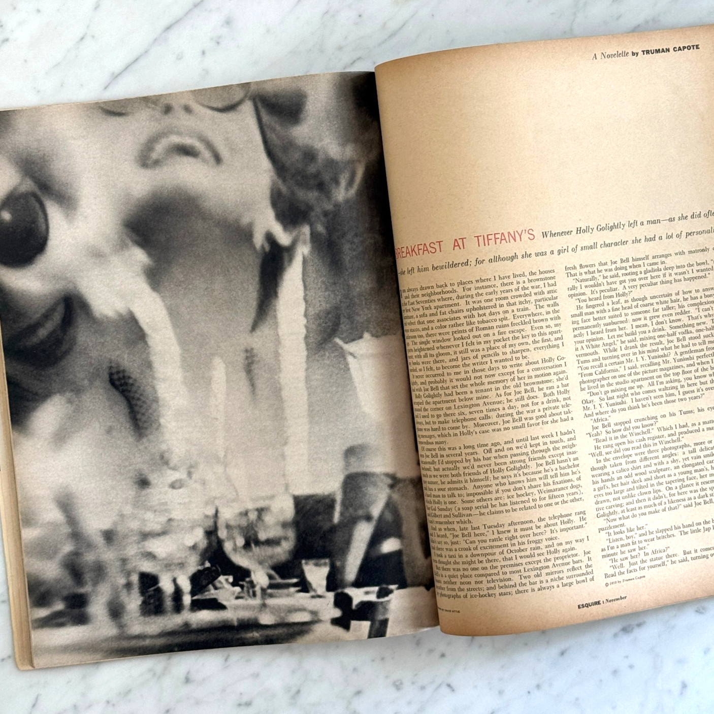 Breakfast at Tiffany’s First Appearance by Truman Capote – Esquire November 1958