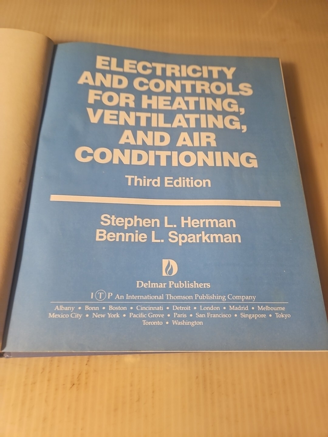 1996, “Electricity & Controls for HVAC” by Stephen L. Herman & Bennie Sparkman