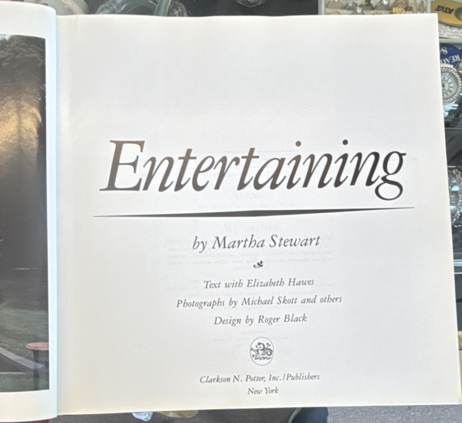 Martha Stewart Entertaining Hardcover Illustrated Cookbook Clarkson N. Potter