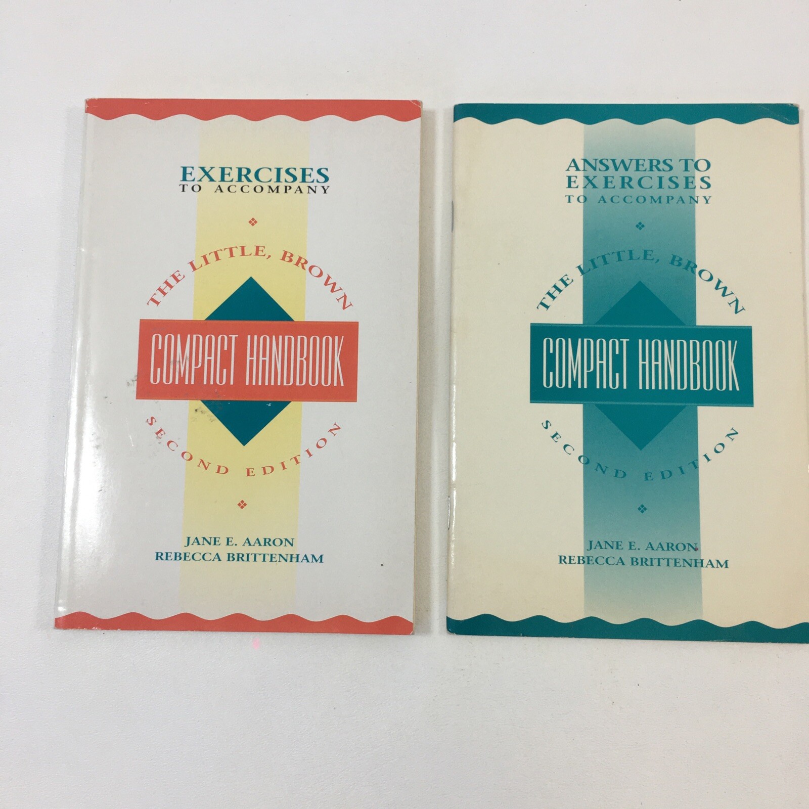 Set Of 2 – Little Brown Compact Handbook : Exercises & Answers – Aaron (1995 PB)