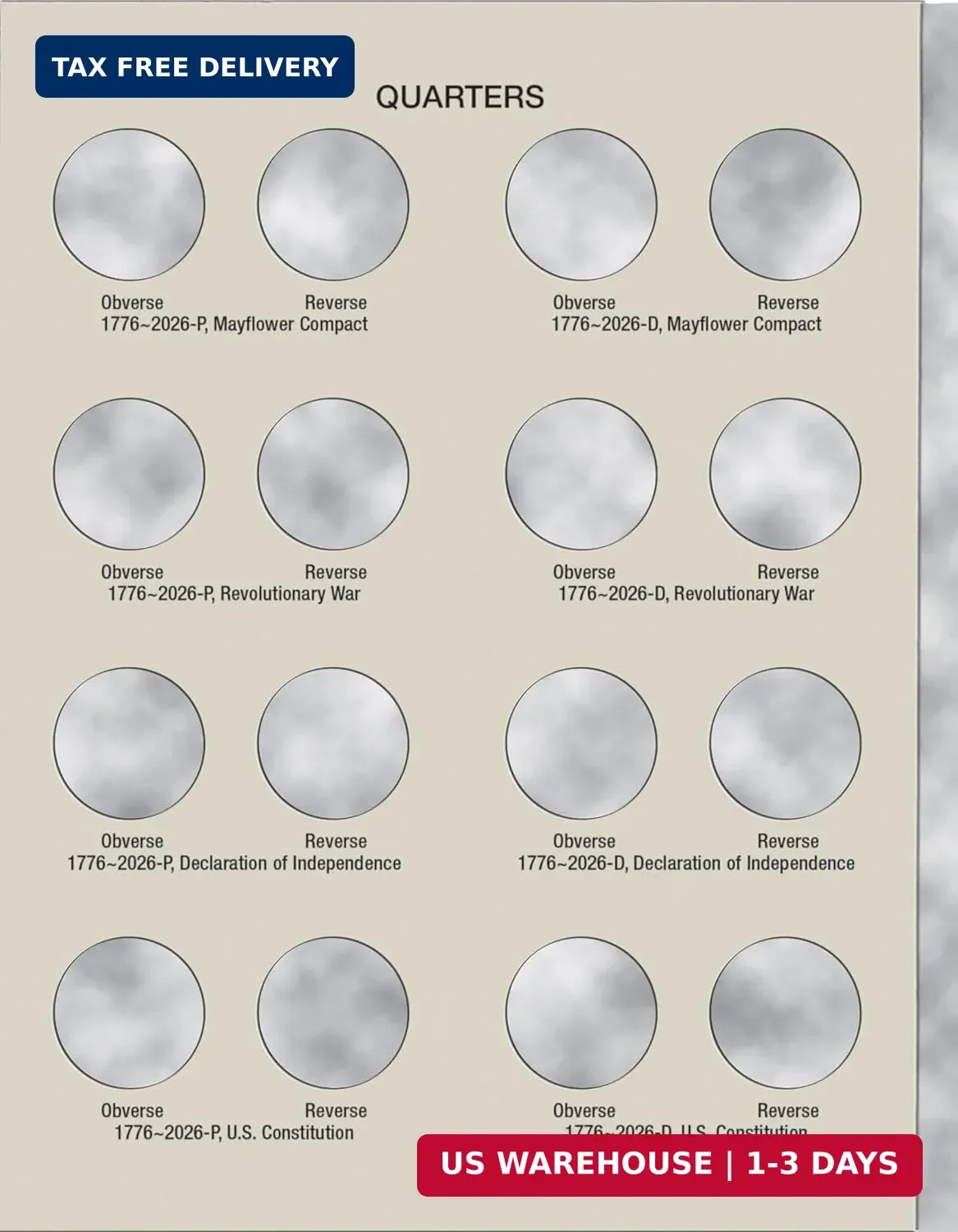 H.E. Harris® Coin Folder – United States 250th Anniversary Collection: 2026