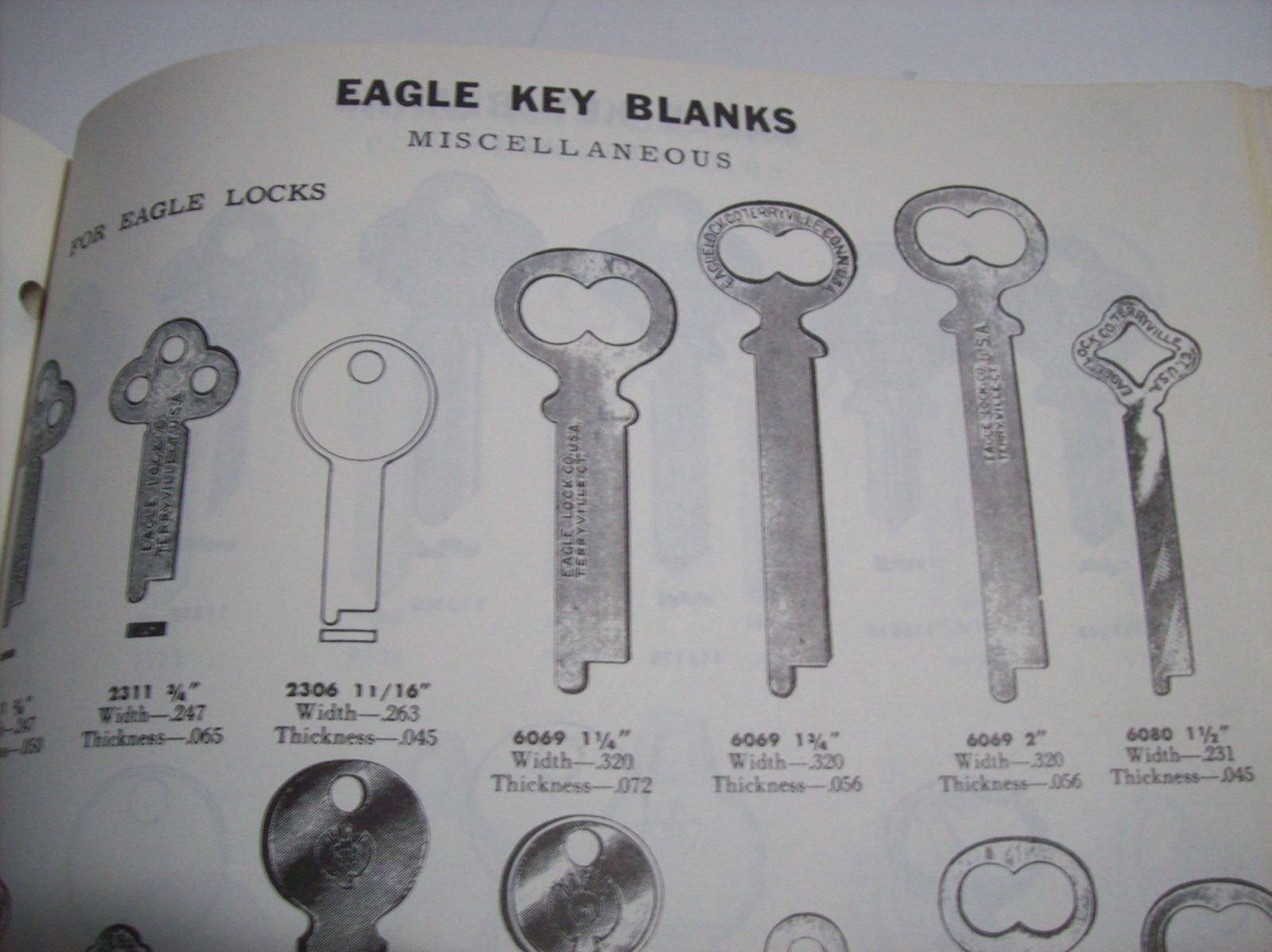 H. HOFFMAN COMPANY KEY & LOCK SUPPLIES CATALOG No. 71, 1965, 398 Pages, Complete