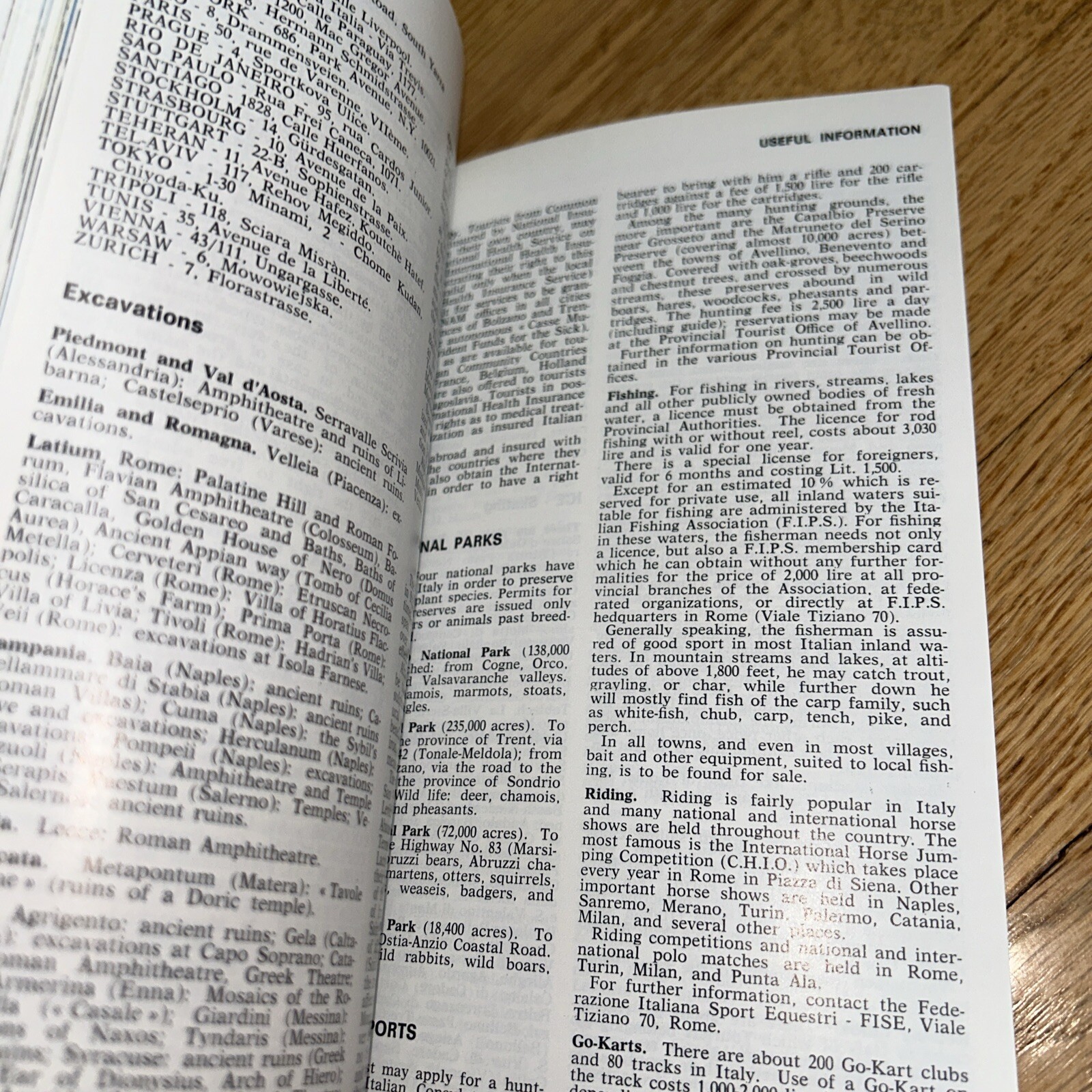 1969 A TRIP TO ITALY 128 Pages Different Itineraries ITALIAN STATE TOURISM Dept