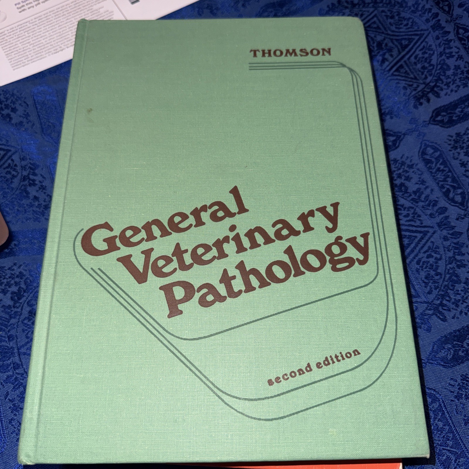 General Veterinary Pathology, Thomson, 2nd edition