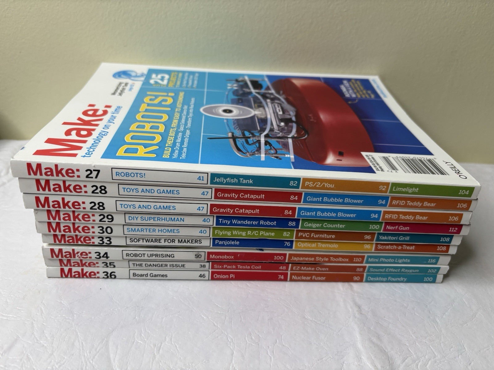 LOT x 9 Make: Magazine # 27 28 29 30 33 34 35 36 How To Building DYI Technology