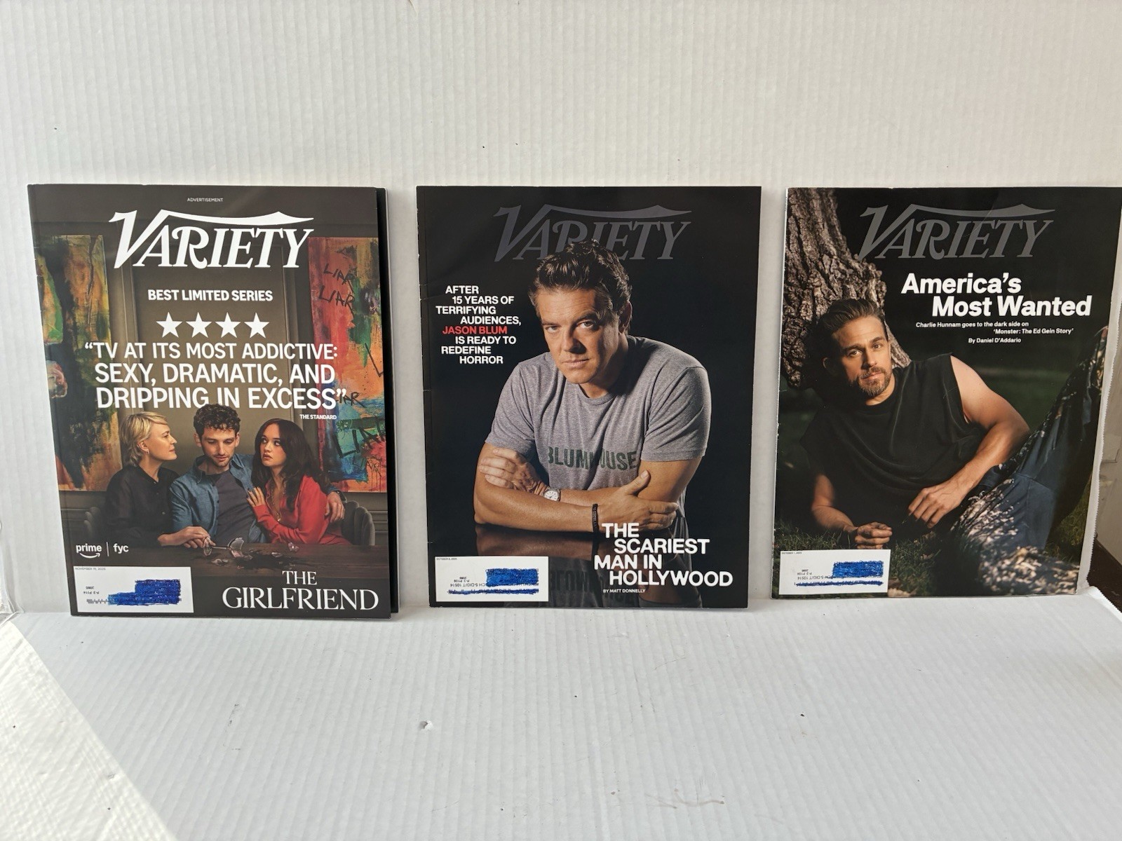 VARIETY Magazine Lot Of 3 Oct – Nov 2025 Issues