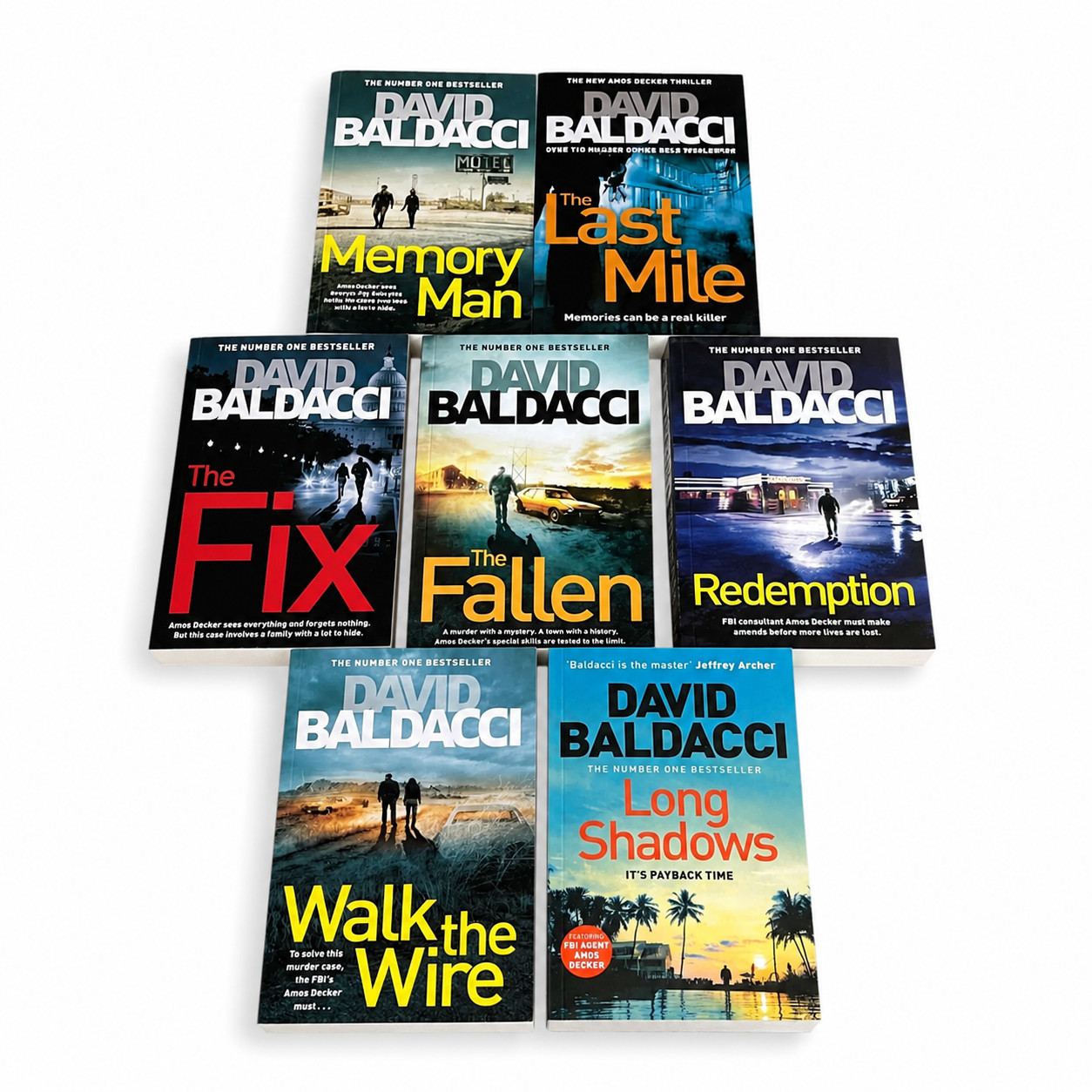 David Baldacci Amos Decker Series Collection 7 Books Set Crime Thriller Paperbac