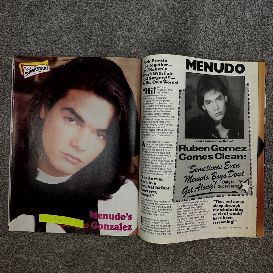 Superstars Magazines Fall 1989 & Winter 1989-90 NKOTB Haim Gibson Depp & Savage