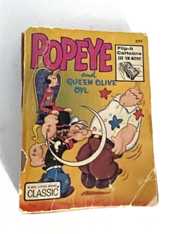 Vintage Little Big Book Popeye Children’s Book 1973 w/Olive Oyl Whitman #5761