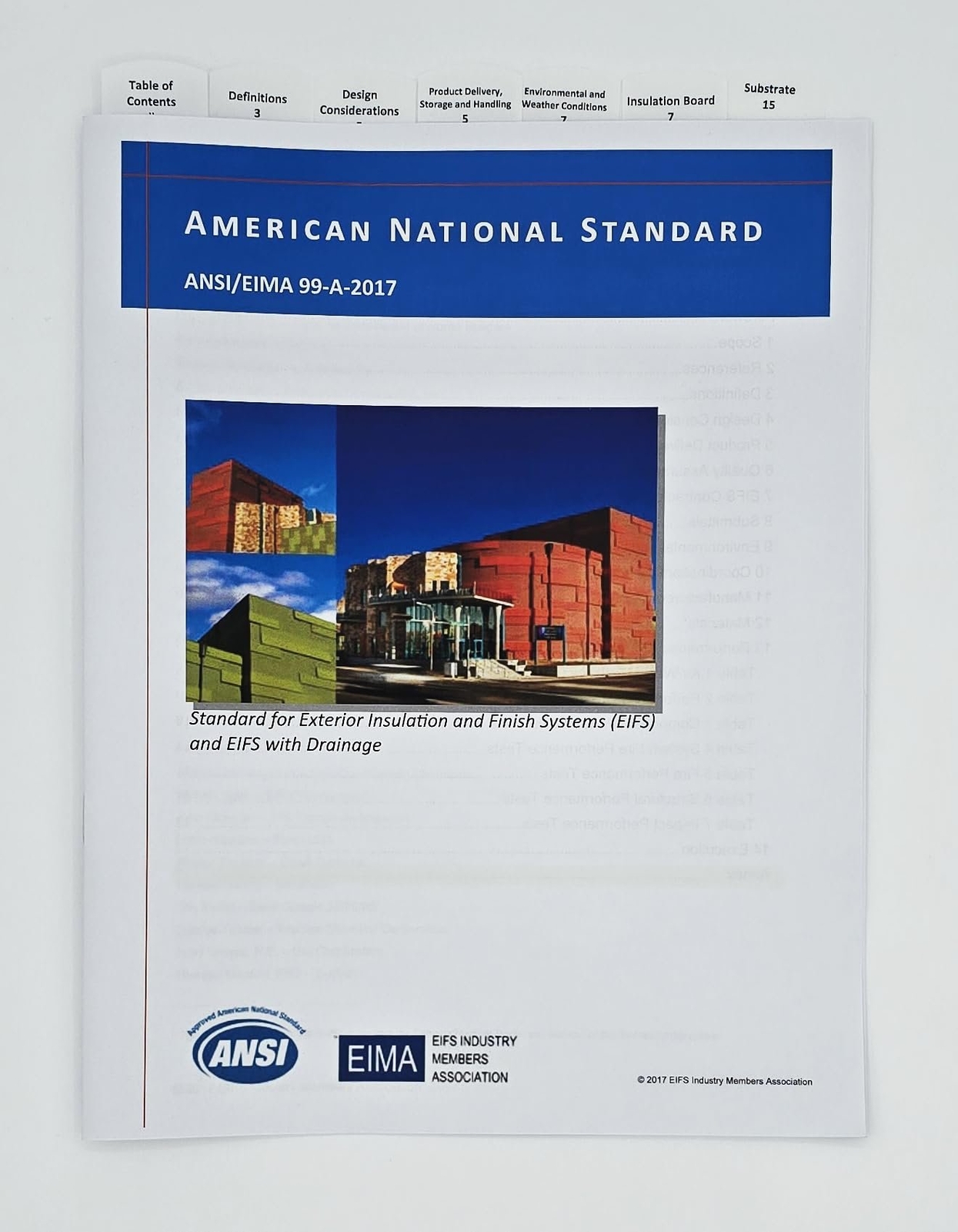 Highlighted and Tabbed – American National Standard ANSI / EIMA 99-A-2017…