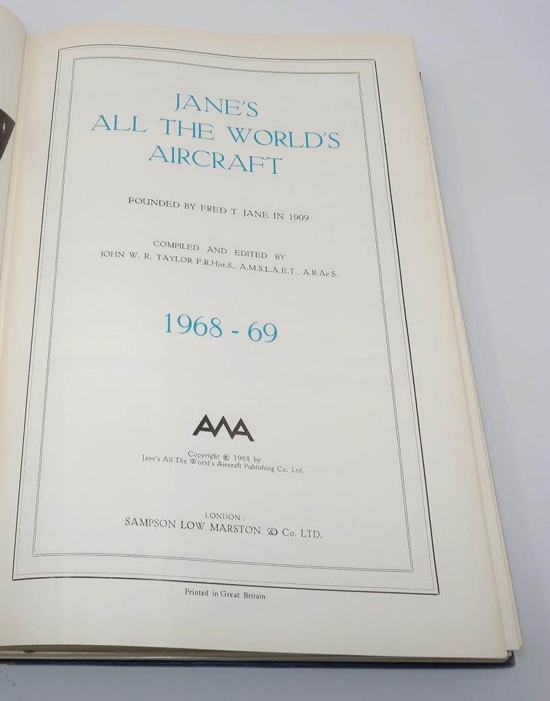 Jane’s All the World’s Aircraft, 1965-1969 by John W.R. Taylor (Hardcover)