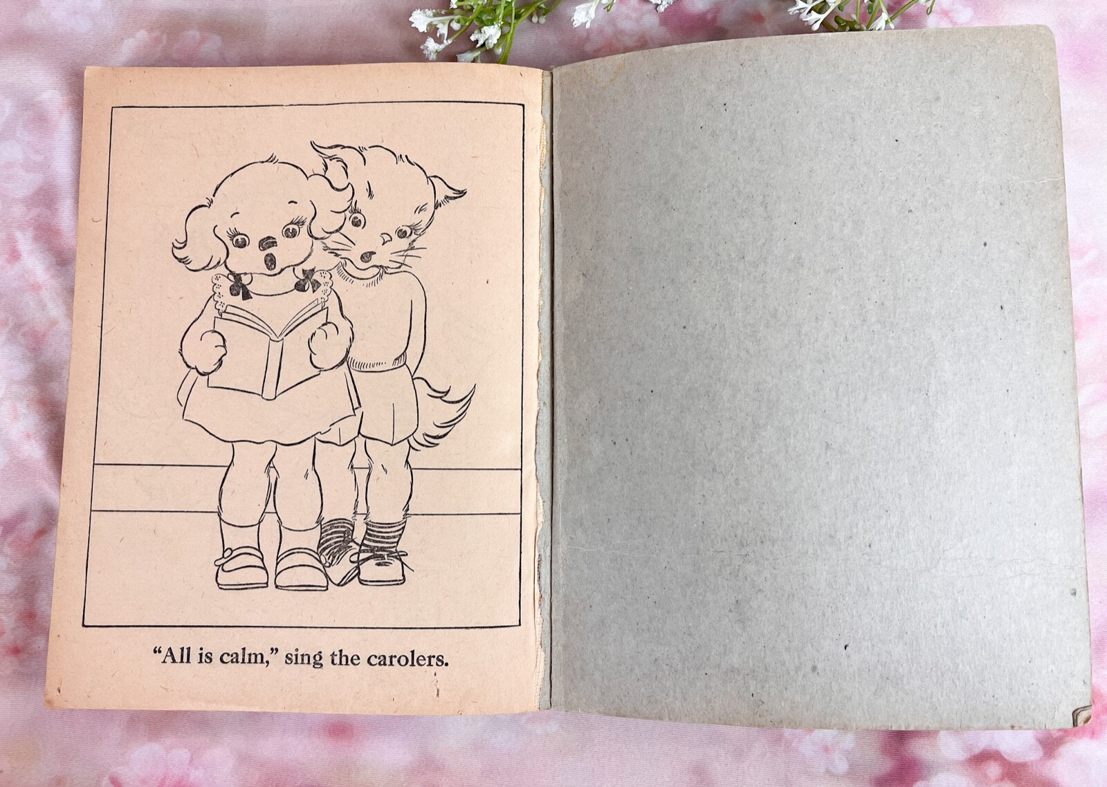 1946 Whitman Publishing BIG BIG PAINT BOOK Children’s Coloring Book *READ*