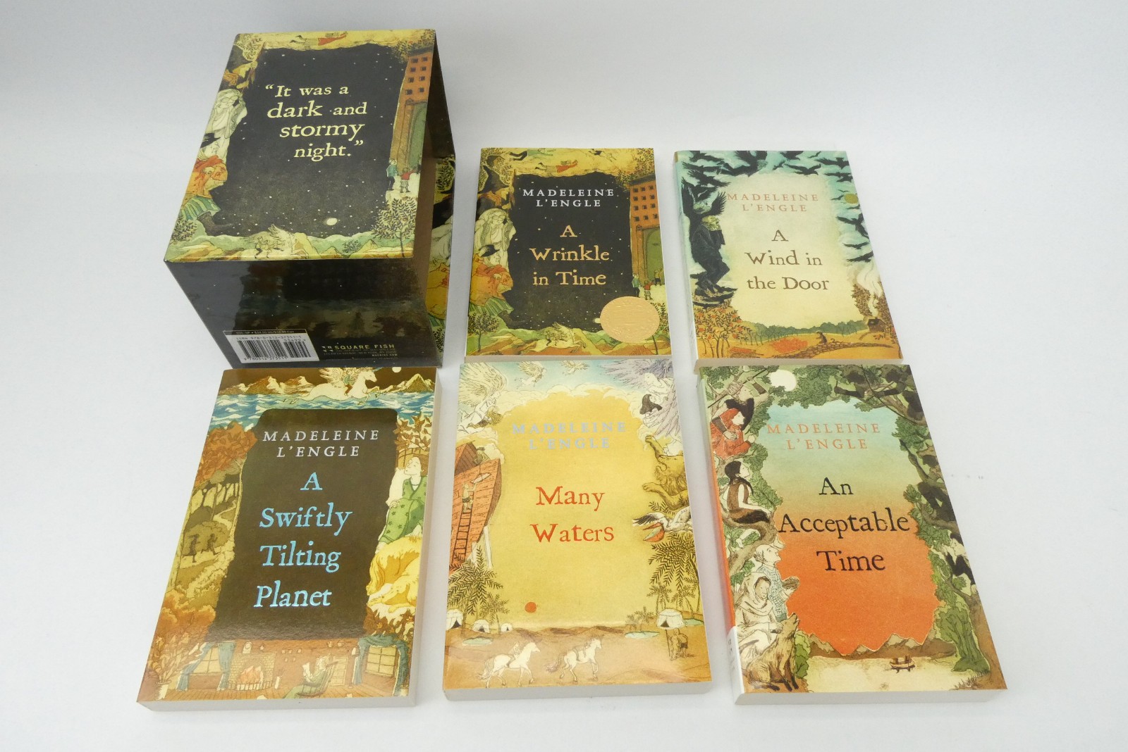 Madeleine L’Engle Time Quintet Box Set 5 Books Wrinkle in Time Square Fish