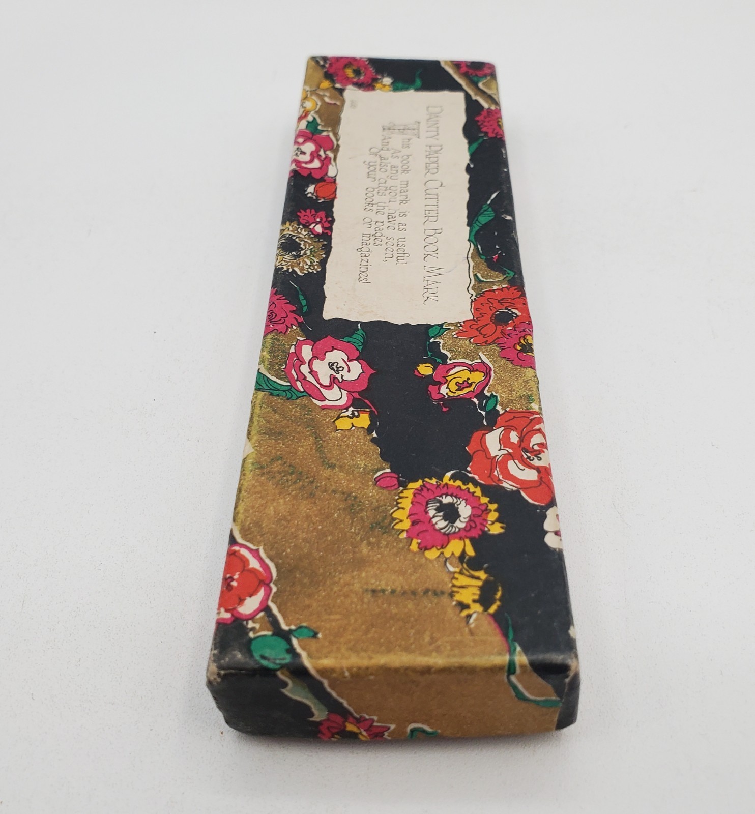 VTG Rust Craft Paper Cutter Book Mark 5.5in Dainty Letter Opener Boston Folk Art