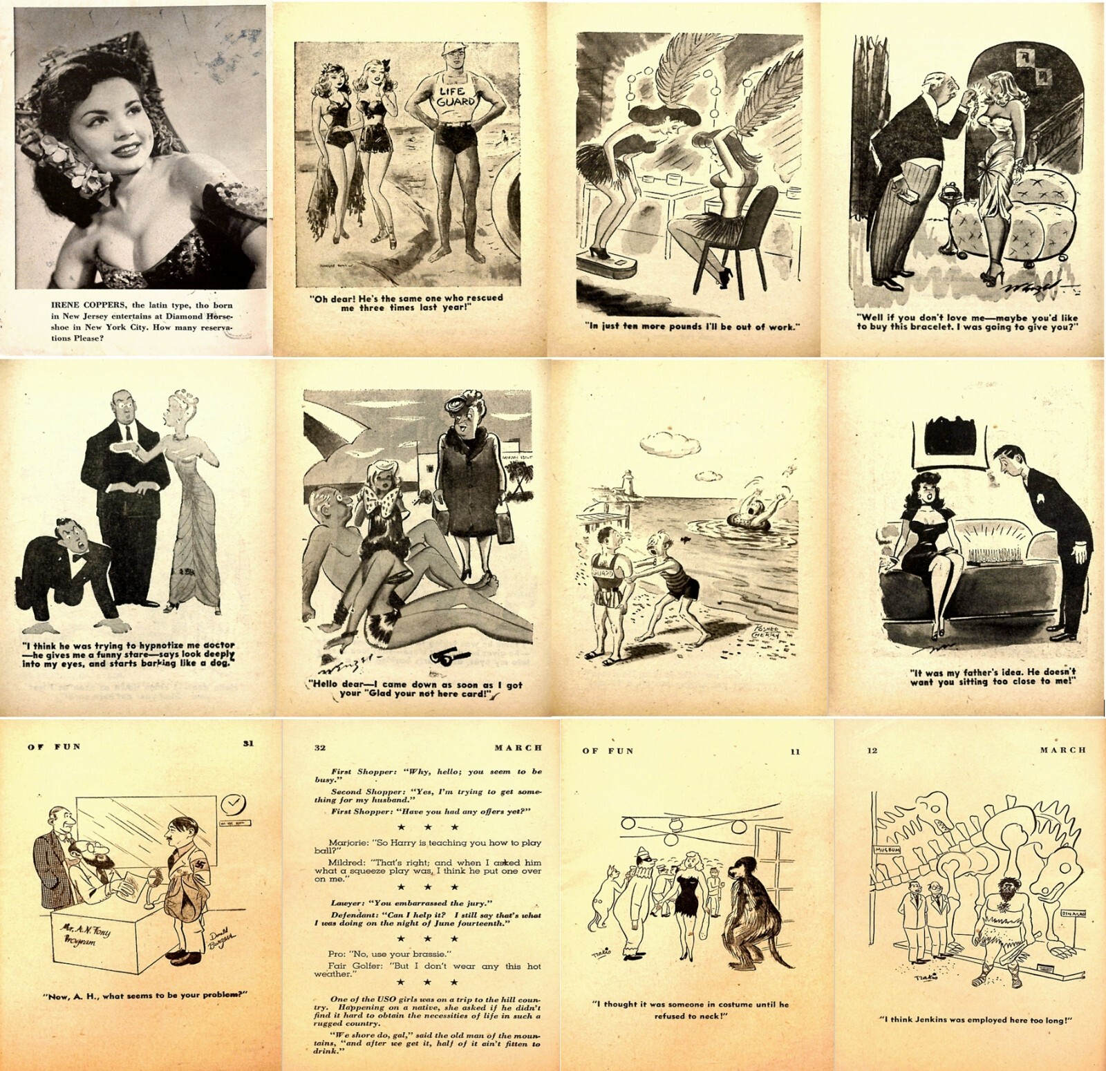18 Old Issues of Assorted Adult Gags Humor Risqué Racy Comics Magazines on DVD